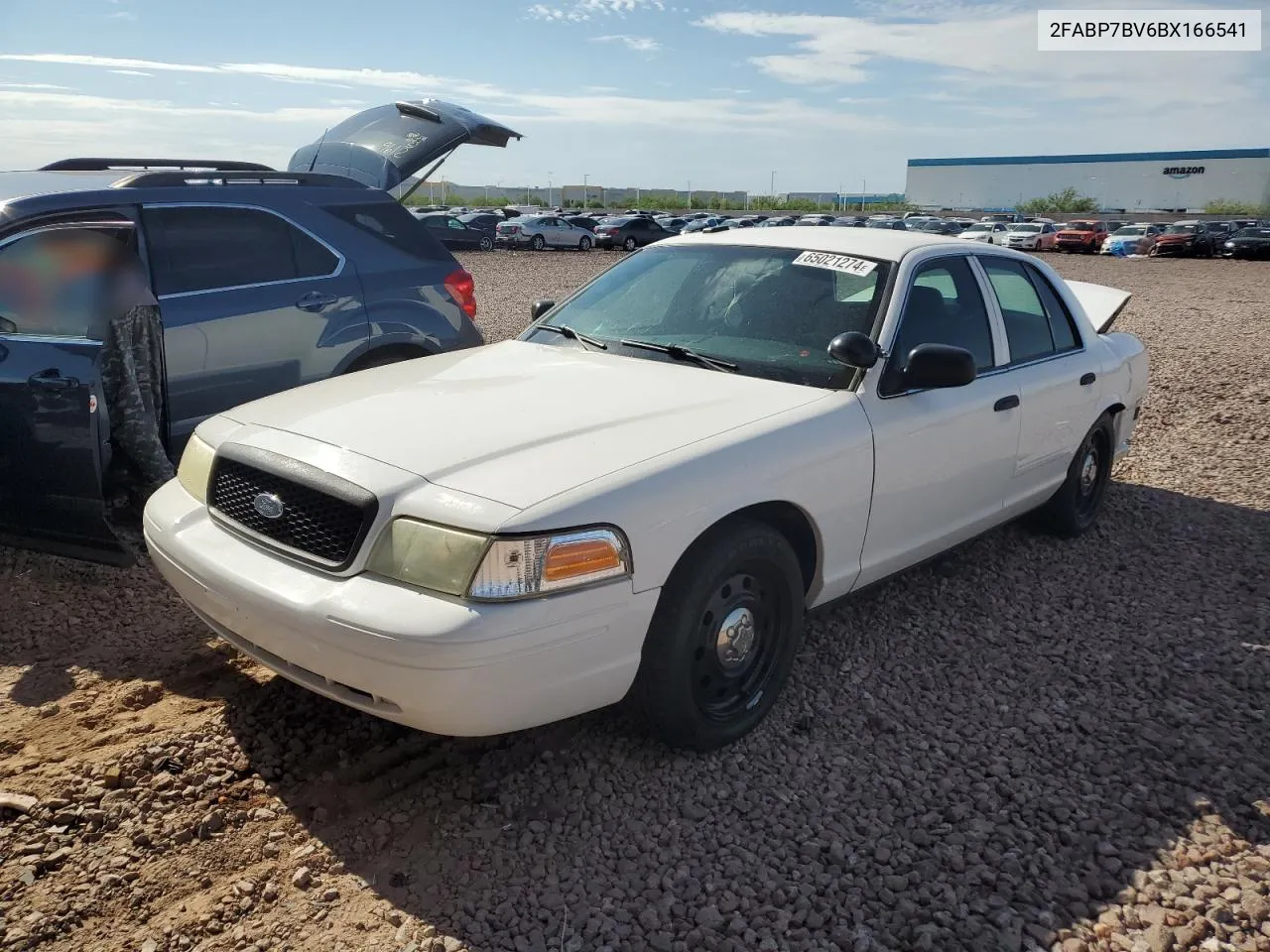 2011 Ford Crown Victoria Police Interceptor VIN: 2FABP7BV6BX166541 Lot: 65021274