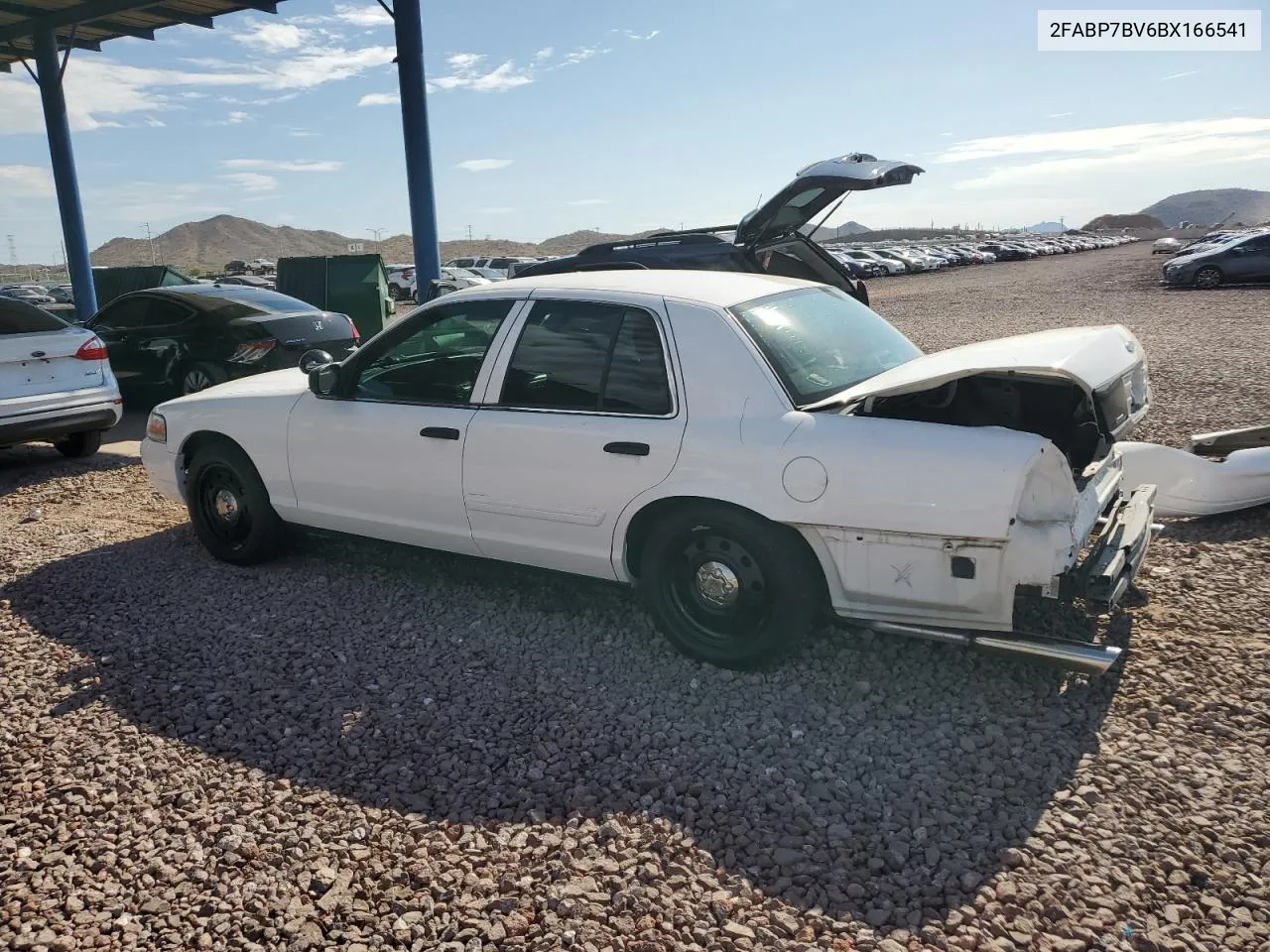 2011 Ford Crown Victoria Police Interceptor VIN: 2FABP7BV6BX166541 Lot: 65021274