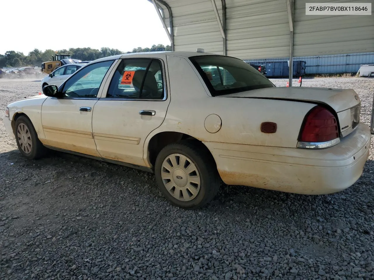 2011 Ford Crown Victoria Police Interceptor VIN: 2FABP7BV0BX118646 Lot: 68866544