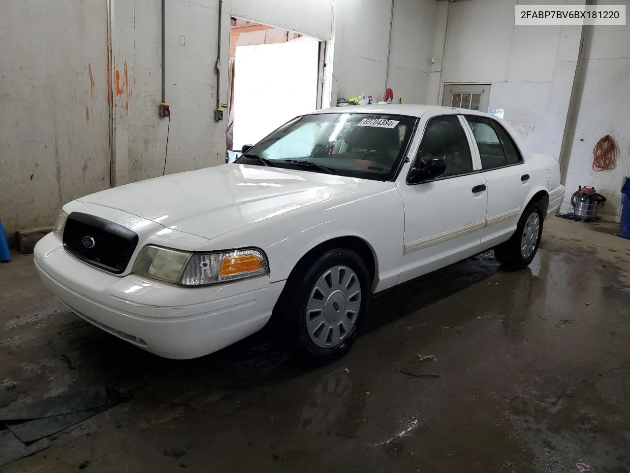 2011 Ford Crown Victoria Police Interceptor VIN: 2FABP7BV6BX181220 Lot: 69704384