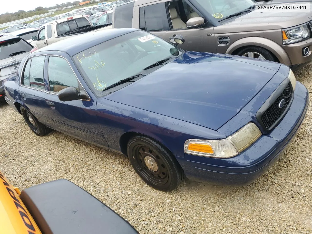 2011 Ford Crown Victoria Police Interceptor VIN: 2FABP7BV7BX167441 Lot: 74453894