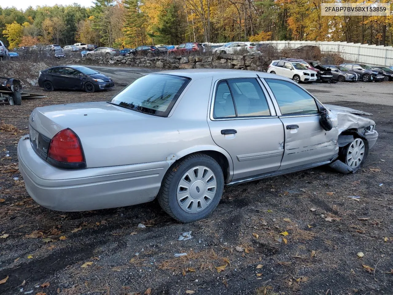 2011 Ford Crown Victoria Police Interceptor VIN: 2FABP7BV5BX153859 Lot: 75049314