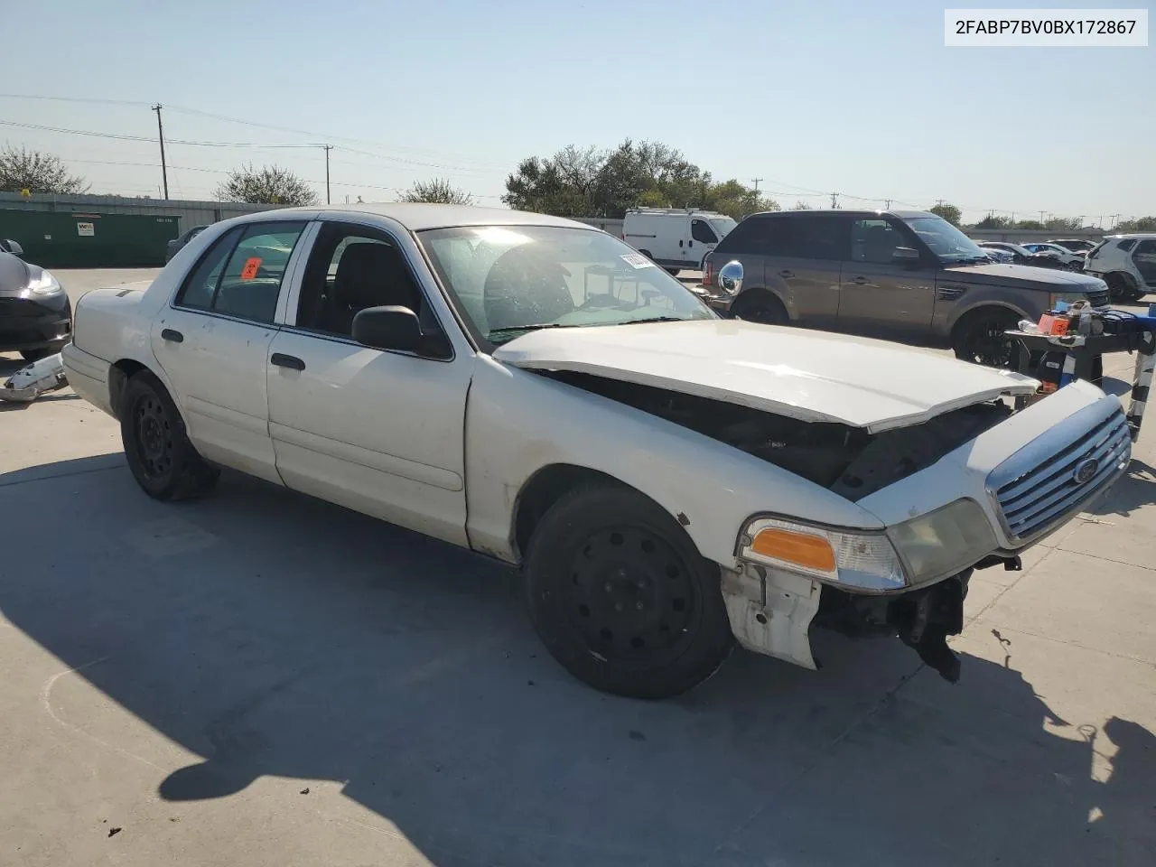 2011 Ford Crown Victoria Police Interceptor VIN: 2FABP7BV0BX172867 Lot: 76287304