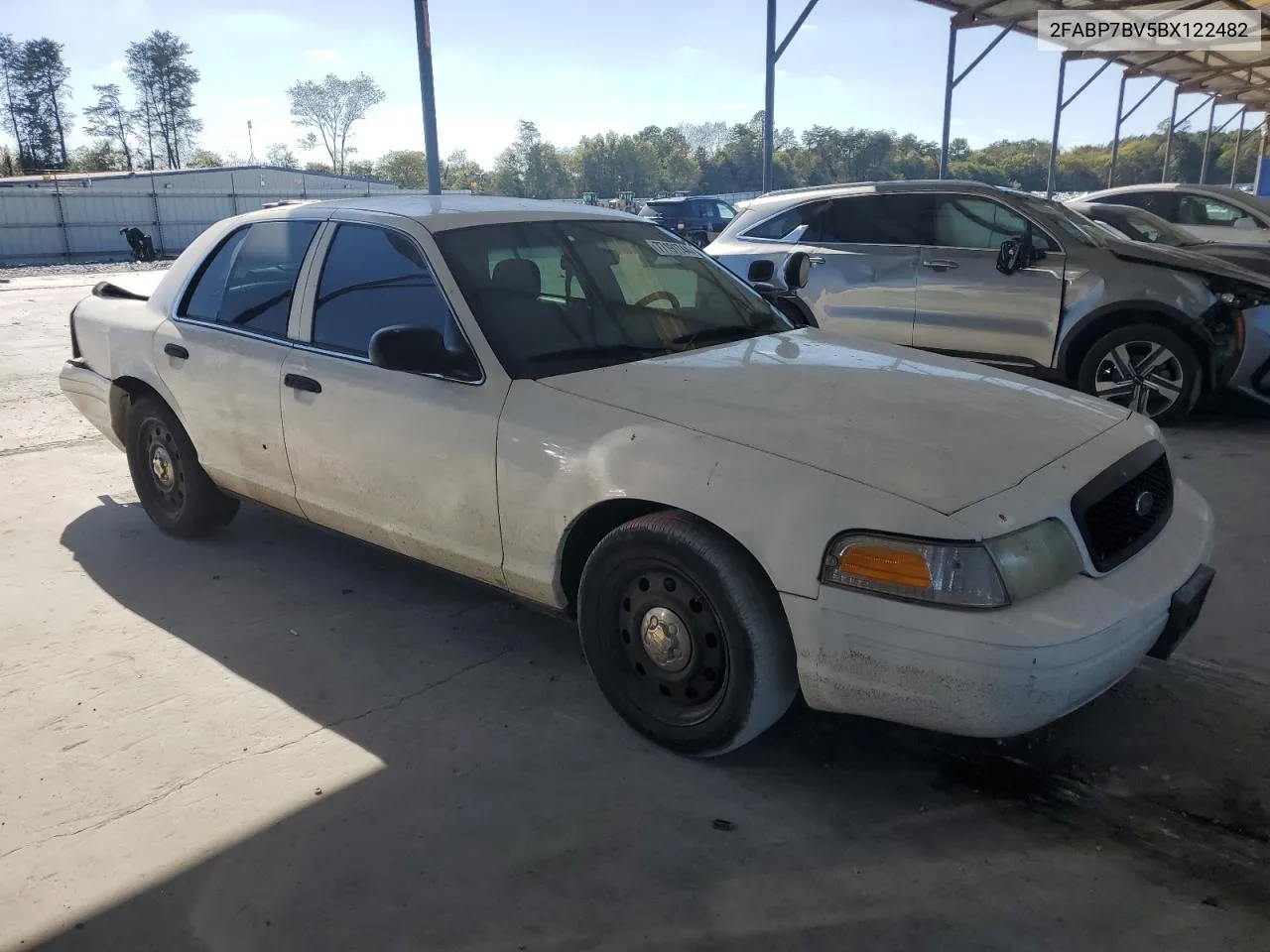 2011 Ford Crown Victoria Police Interceptor VIN: 2FABP7BV5BX122482 Lot: 77191744