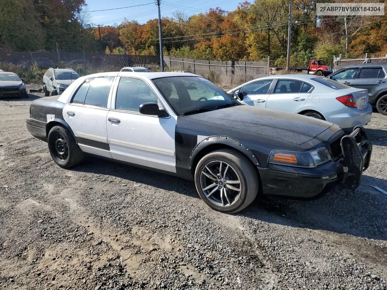 2011 Ford Crown Victoria Police Interceptor VIN: 2FABP7BV5BX184304 Lot: 77905804