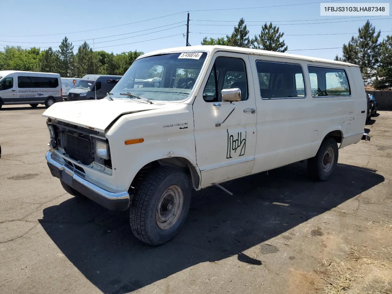 1990 Ford Econoline E350 Super Duty VIN: 1FBJS31G3LHA87348 Lot: 57490014