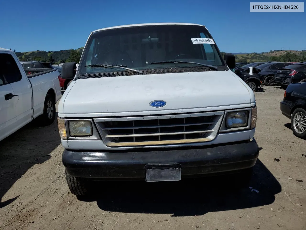 1992 Ford Econoline E250 Van VIN: 1FTGE24HXNHB45261 Lot: 54268394