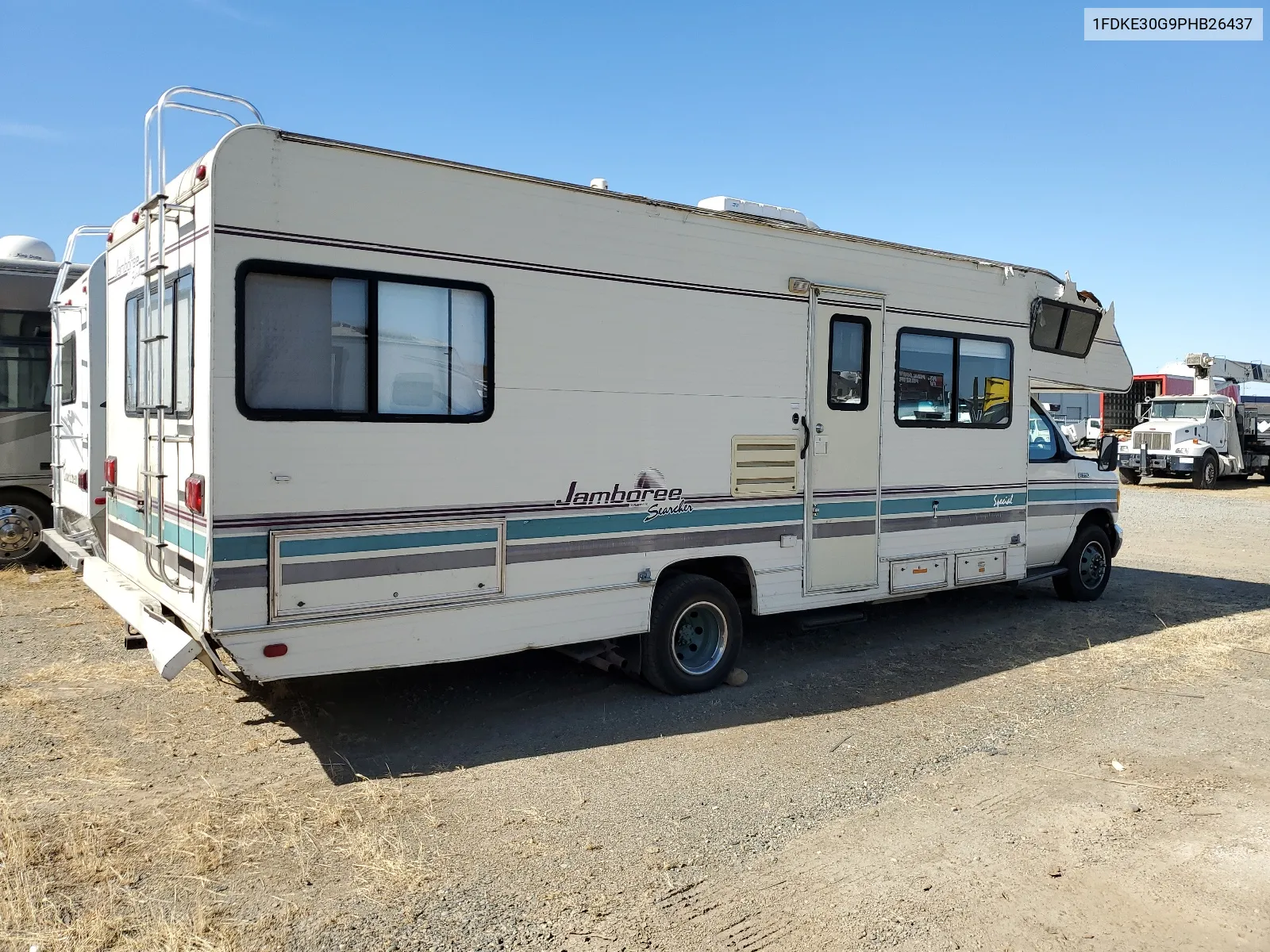 1993 Ford Econoline E350 Cutaway Van VIN: 1FDKE30G9PHB26437 Lot: 64414394