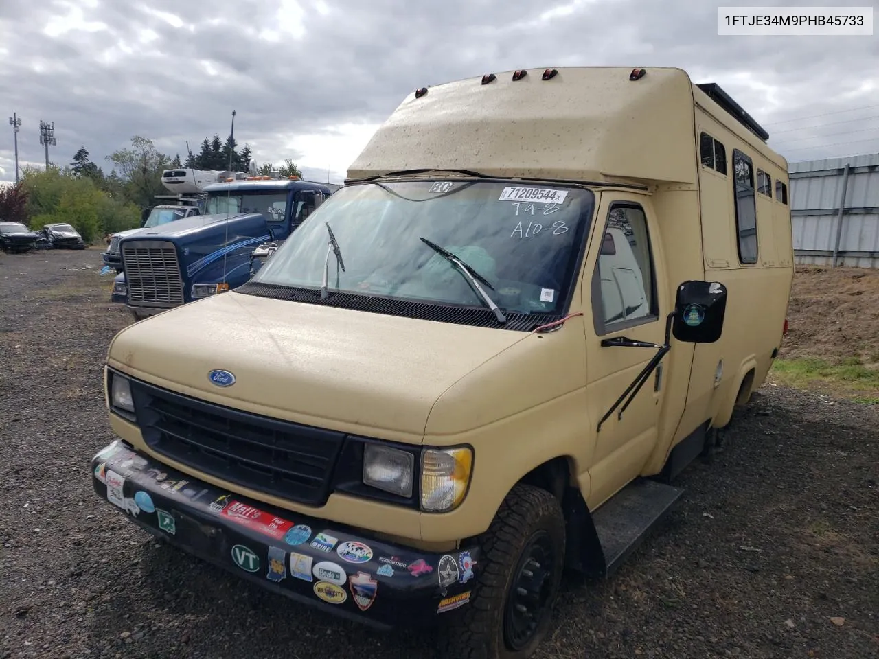 1993 Ford Econoline E350 Van VIN: 1FTJE34M9PHB45733 Lot: 71209544