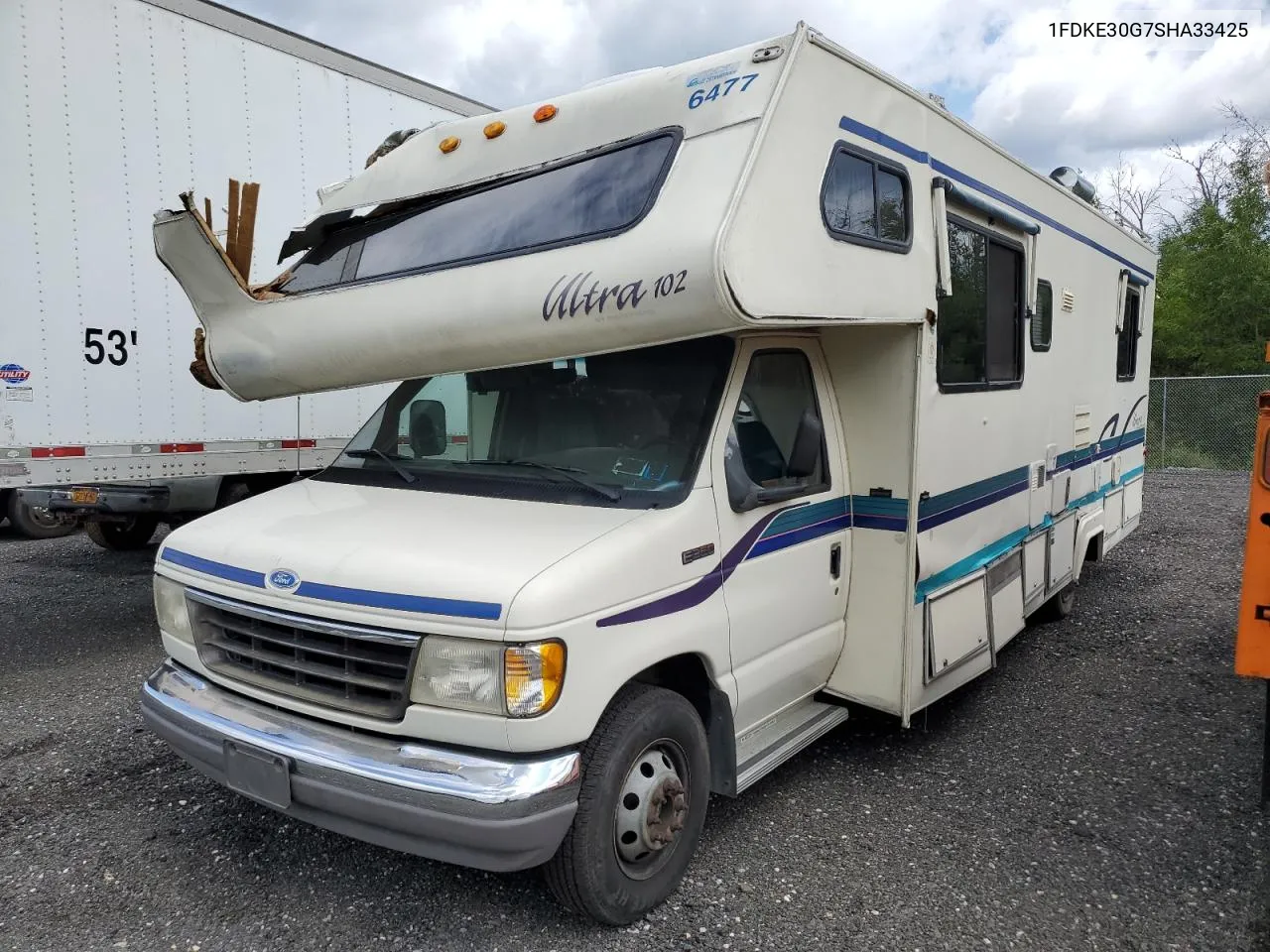 1995 Ford Econoline E350 Cutaway Van VIN: 1FDKE30G7SHA33425 Lot: 67958994