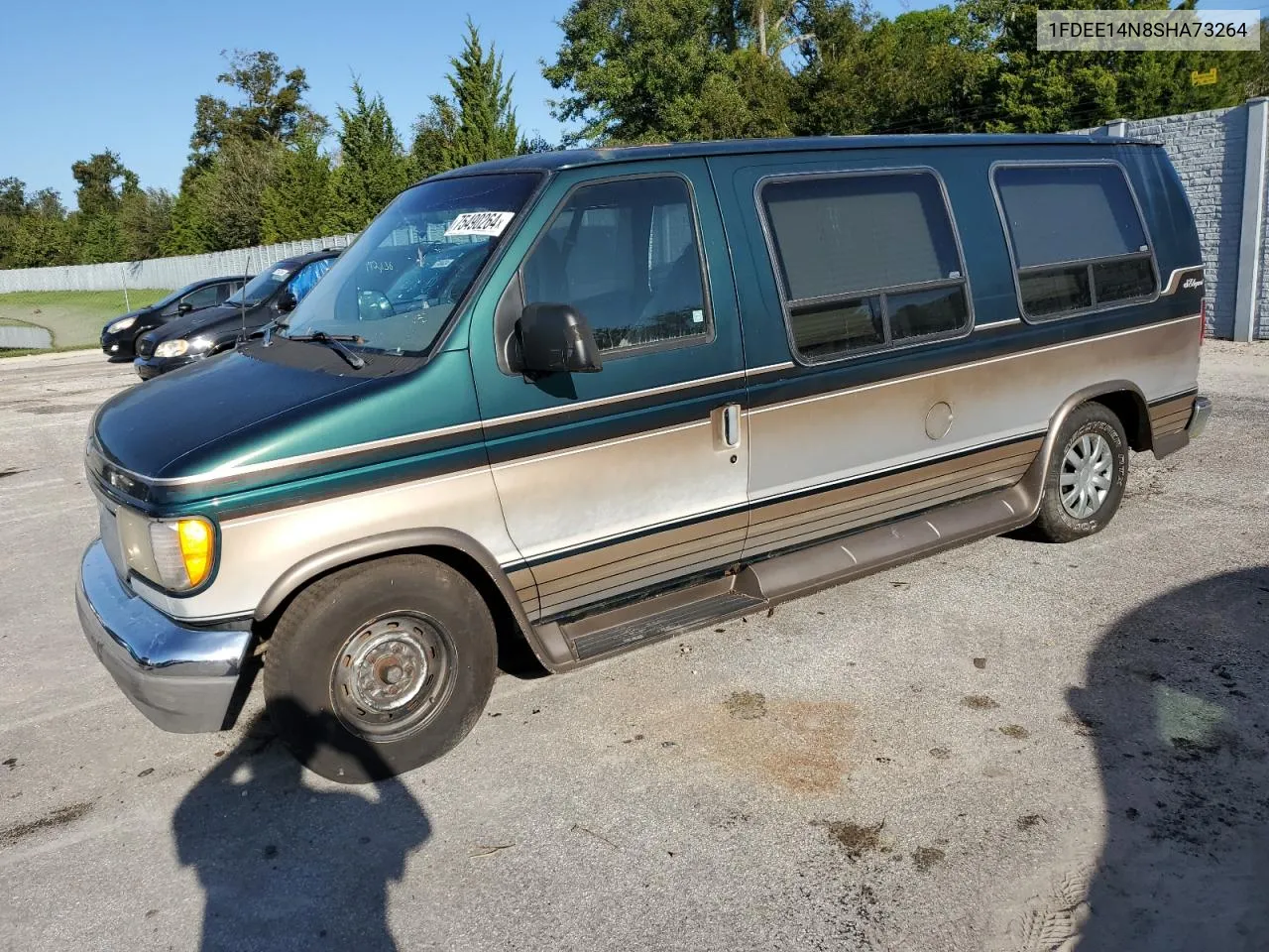 1995 Ford Econoline E150 Van VIN: 1FDEE14N8SHA73264 Lot: 75490264