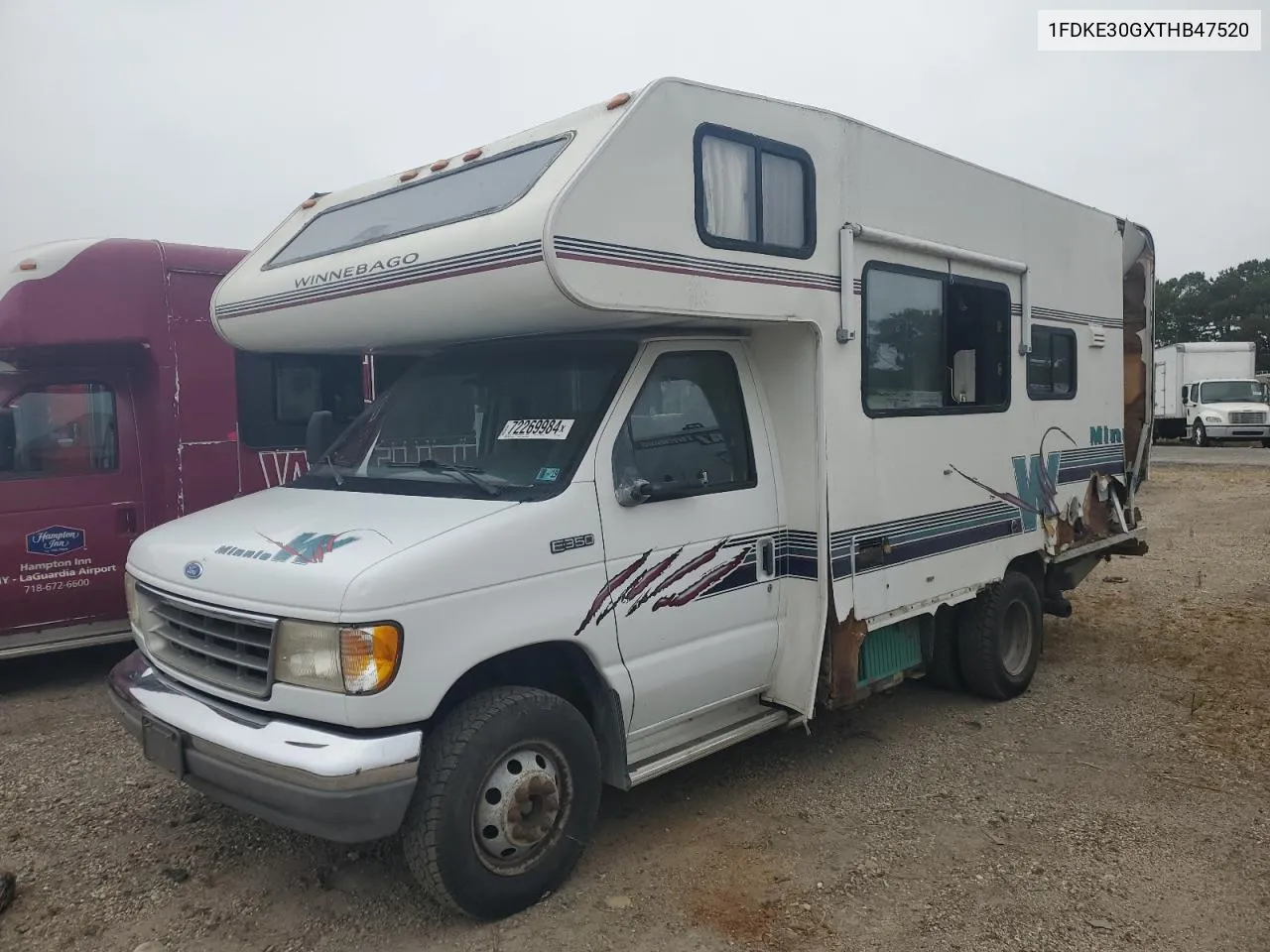 1996 Ford Econoline E350 Cutaway Van VIN: 1FDKE30GXTHB47520 Lot: 72269984