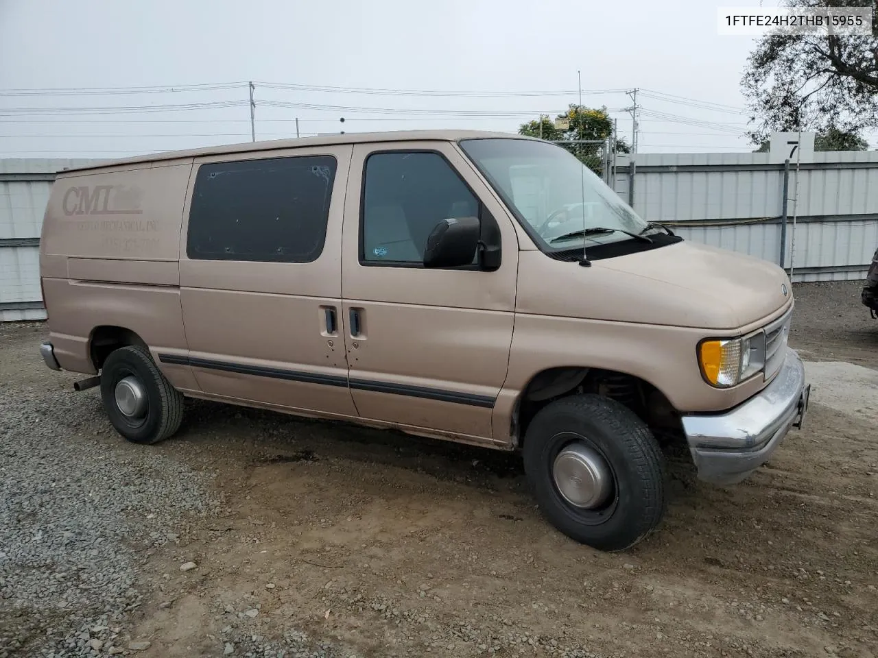 1996 Ford Econoline E250 Van VIN: 1FTFE24H2THB15955 Lot: 74623784