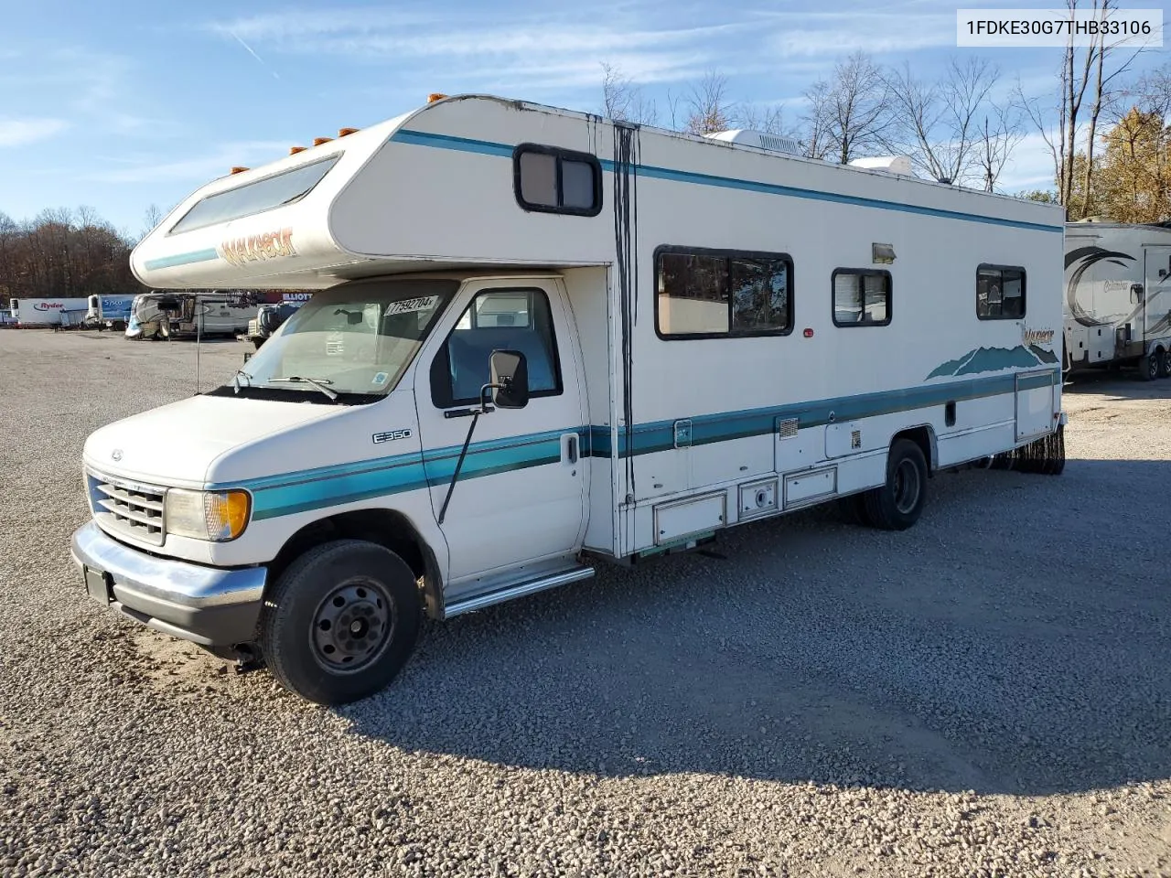 1996 Ford Econoline E350 Cutaway Van VIN: 1FDKE30G7THB33106 Lot: 77592704