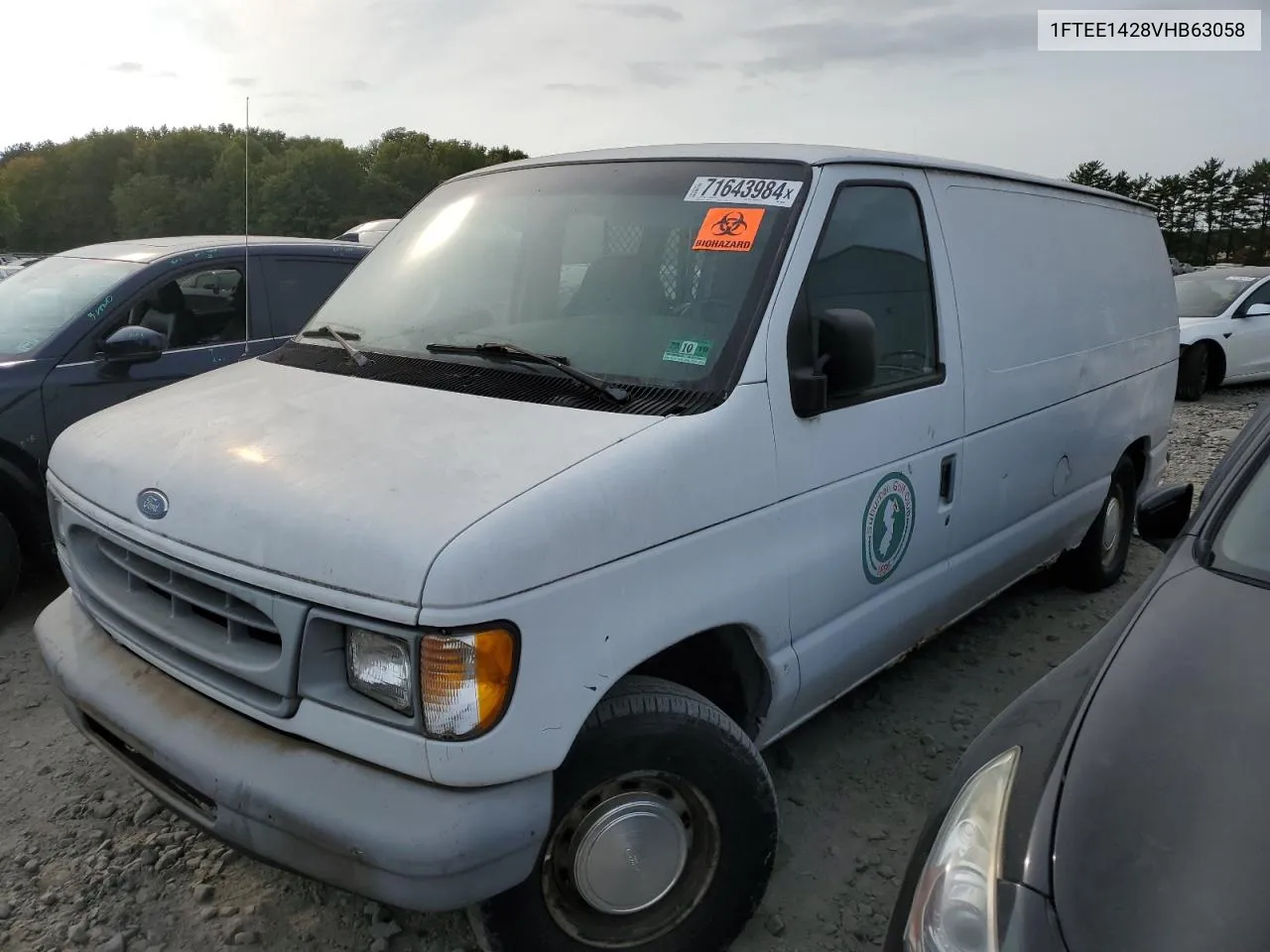 1997 Ford Econoline E150 Van VIN: 1FTEE1428VHB63058 Lot: 71643984