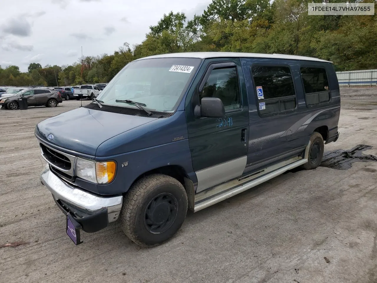 1997 Ford Econoline E150 Van VIN: 1FDEE14L7VHA97655 Lot: 73414324