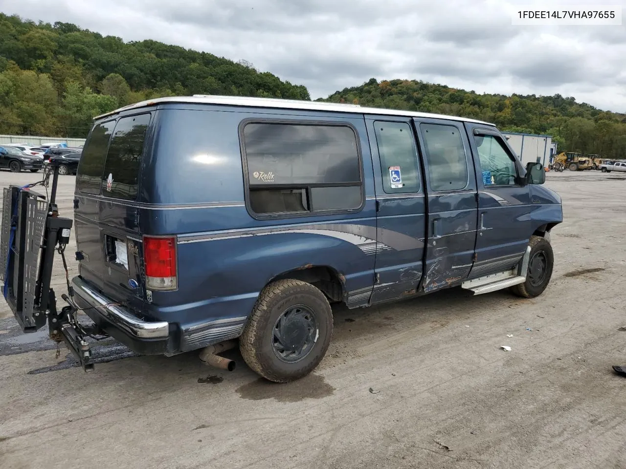 1997 Ford Econoline E150 Van VIN: 1FDEE14L7VHA97655 Lot: 73414324