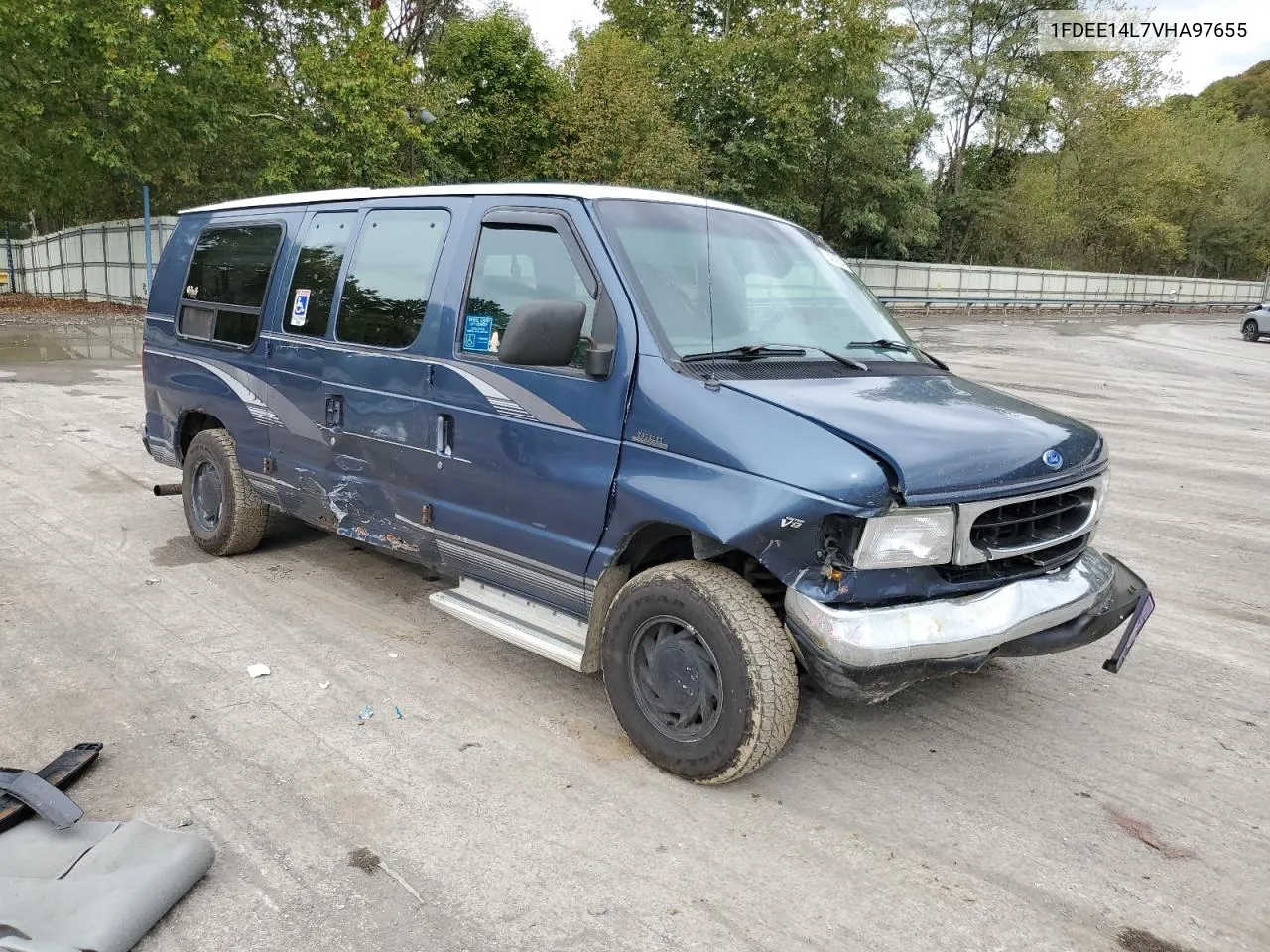 1997 Ford Econoline E150 Van VIN: 1FDEE14L7VHA97655 Lot: 73414324