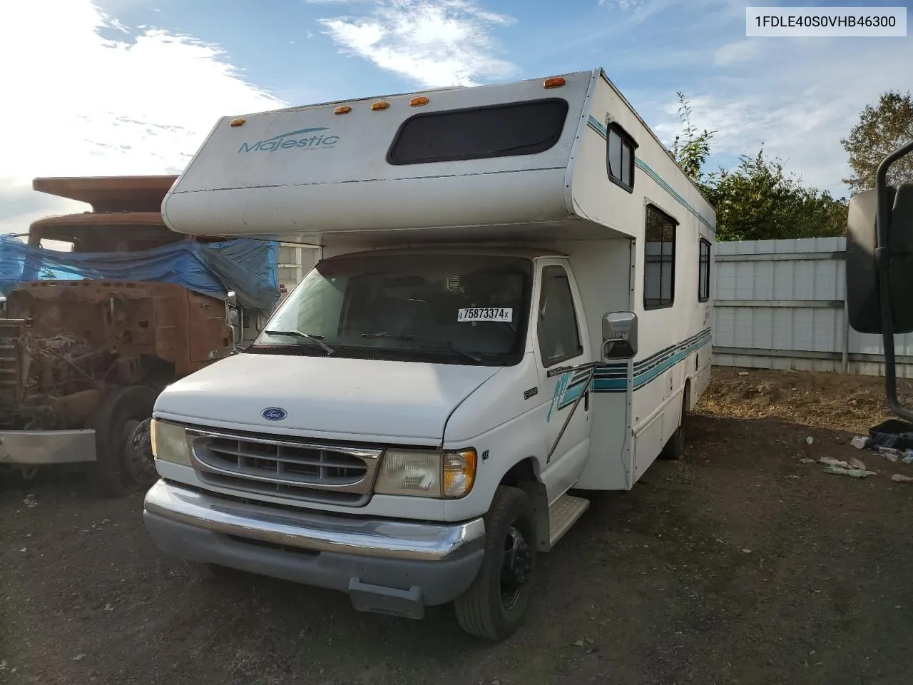 1997 Ford Econoline E450 Super Duty Cutaway Van Rv VIN: 1FDLE40S0VHB46300 Lot: 75873374