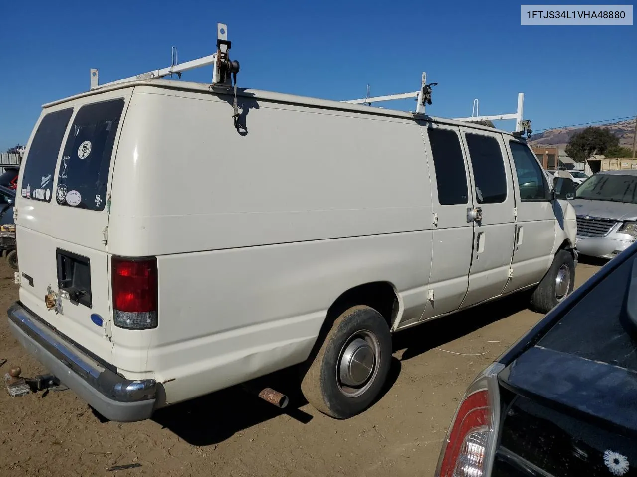 1997 Ford Econoline E350 Super Duty Van VIN: 1FTJS34L1VHA48880 Lot: 77401144