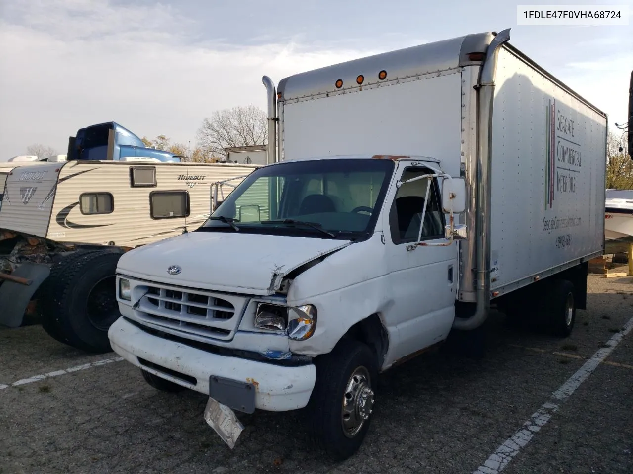 1997 Ford Econoline E450 Super Duty Commercial Cutaway Van VIN: 1FDLE47F0VHA68724 Lot: 77764014