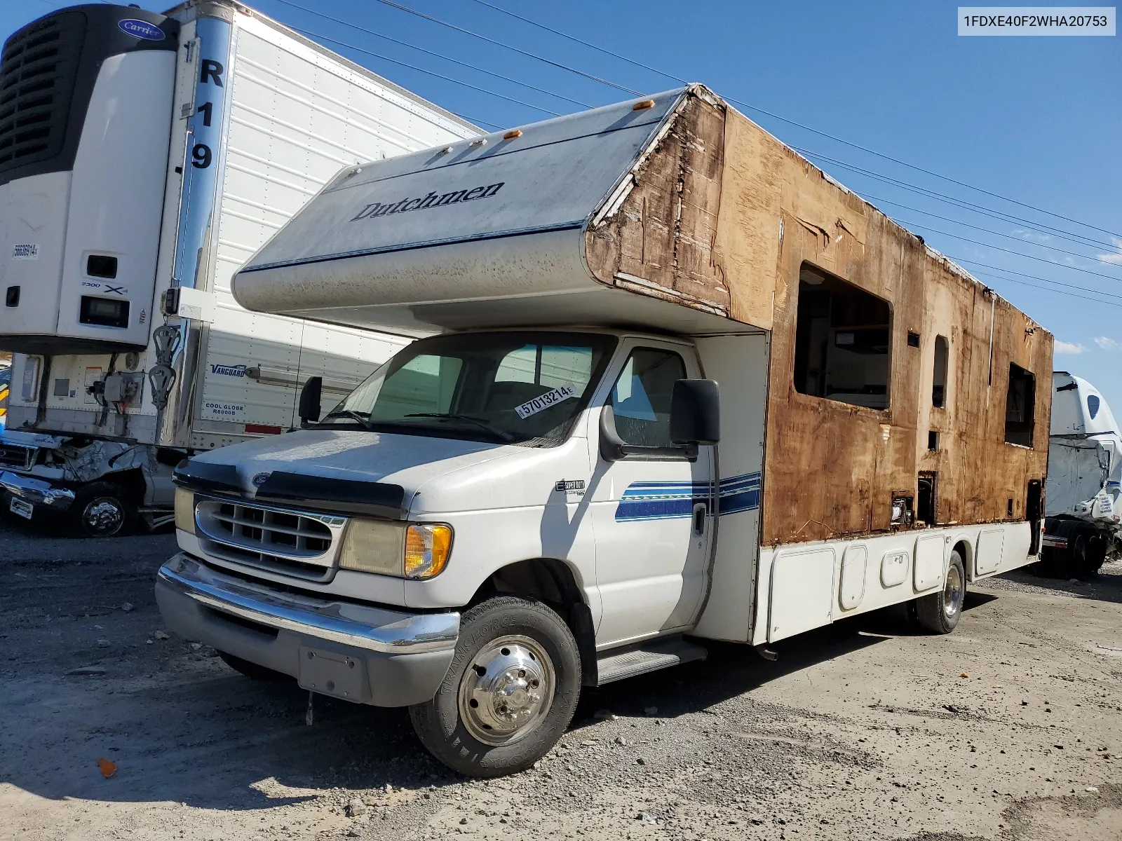 1998 Ford Econoline E450 Super Duty Cutaway Van Rv VIN: 1FDXE40F2WHA20753 Lot: 57013214