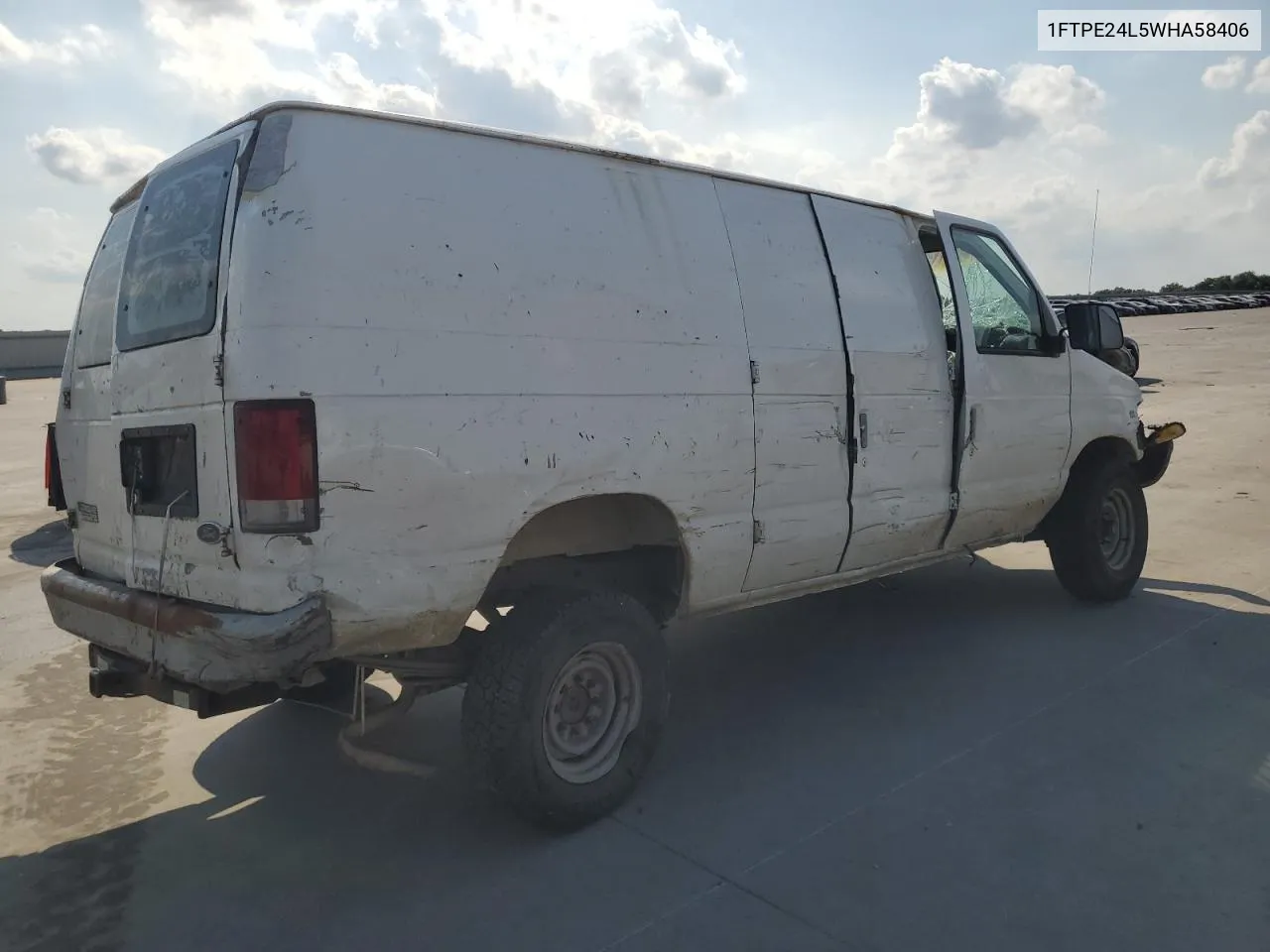 1998 Ford Econoline E250 Van VIN: 1FTPE24L5WHA58406 Lot: 60240774