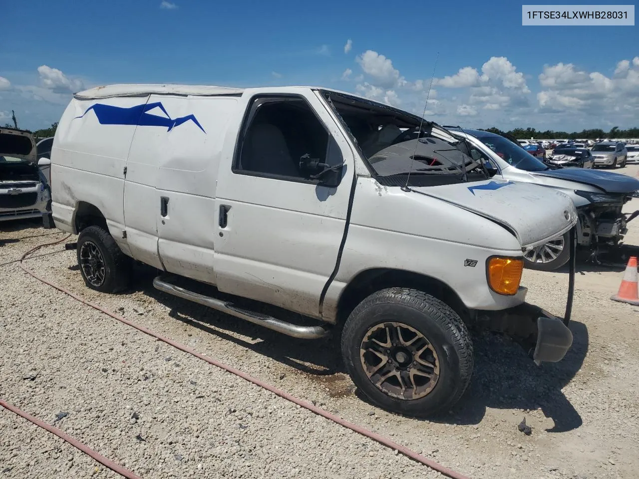 1998 Ford Econoline E350 Van VIN: 1FTSE34LXWHB28031 Lot: 63635104