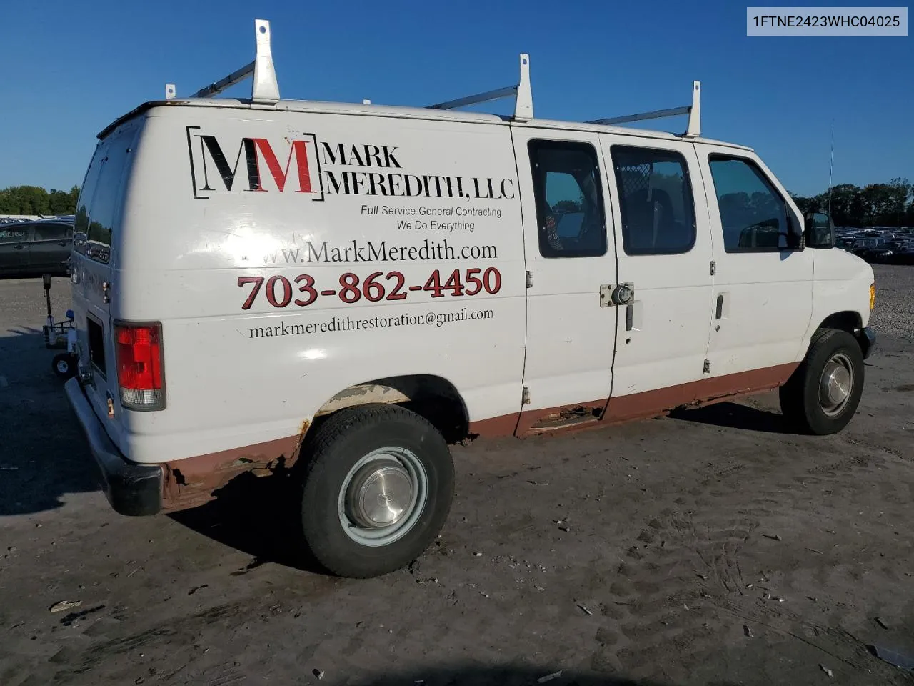 1998 Ford Econoline E250 Van VIN: 1FTNE2423WHC04025 Lot: 69799034