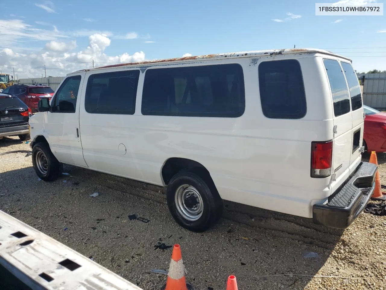 1998 Ford Econoline E350 Super Duty VIN: 1FBSS31L0WHB67972 Lot: 71707664