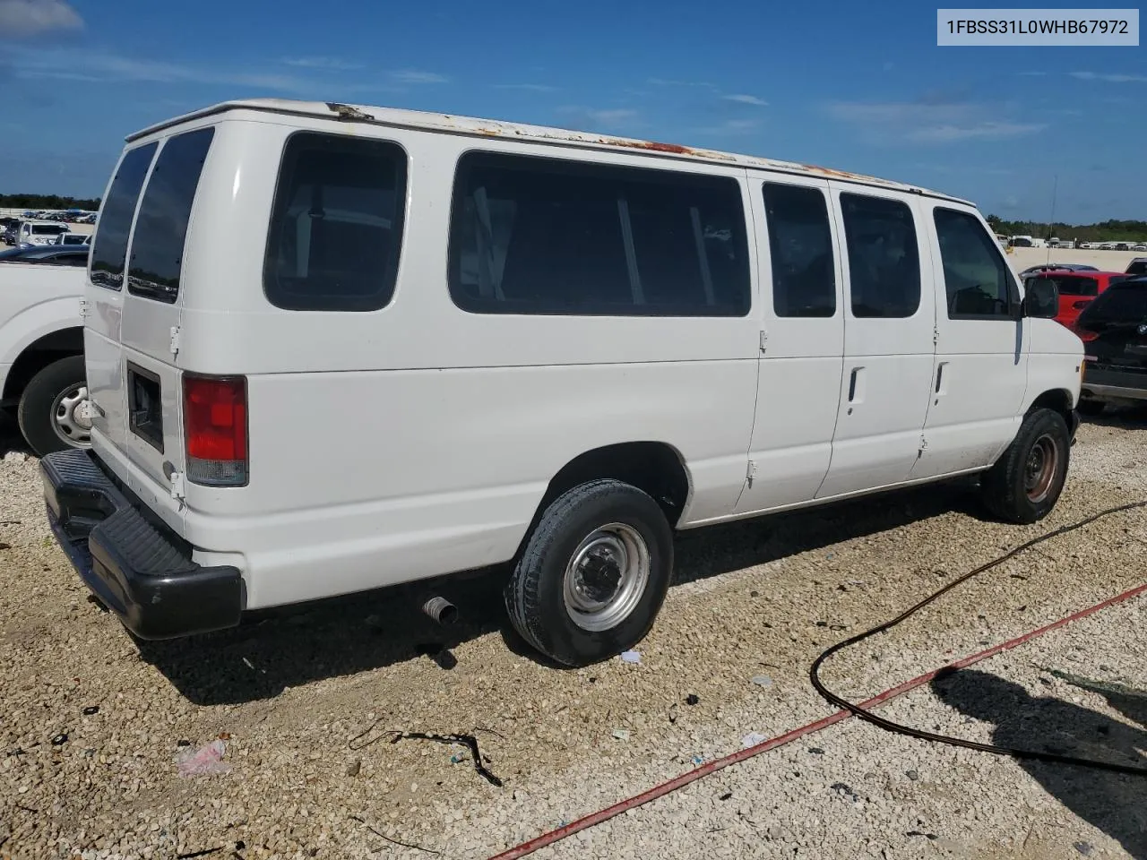 1998 Ford Econoline E350 Super Duty VIN: 1FBSS31L0WHB67972 Lot: 71707664