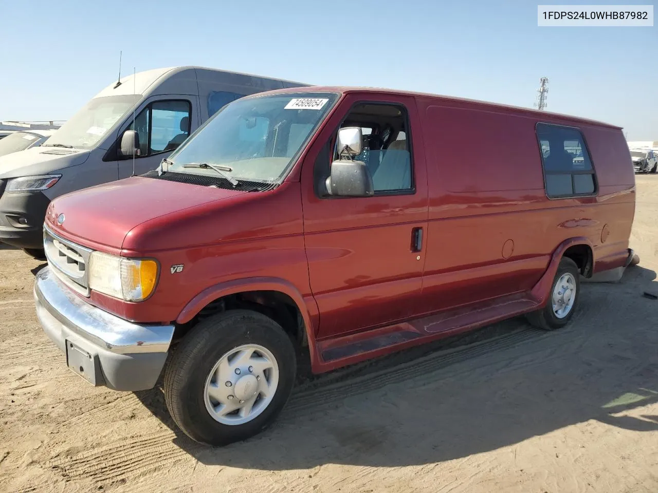 1998 Ford Econoline E250 Super Duty Van VIN: 1FDPS24L0WHB87982 Lot: 74509054