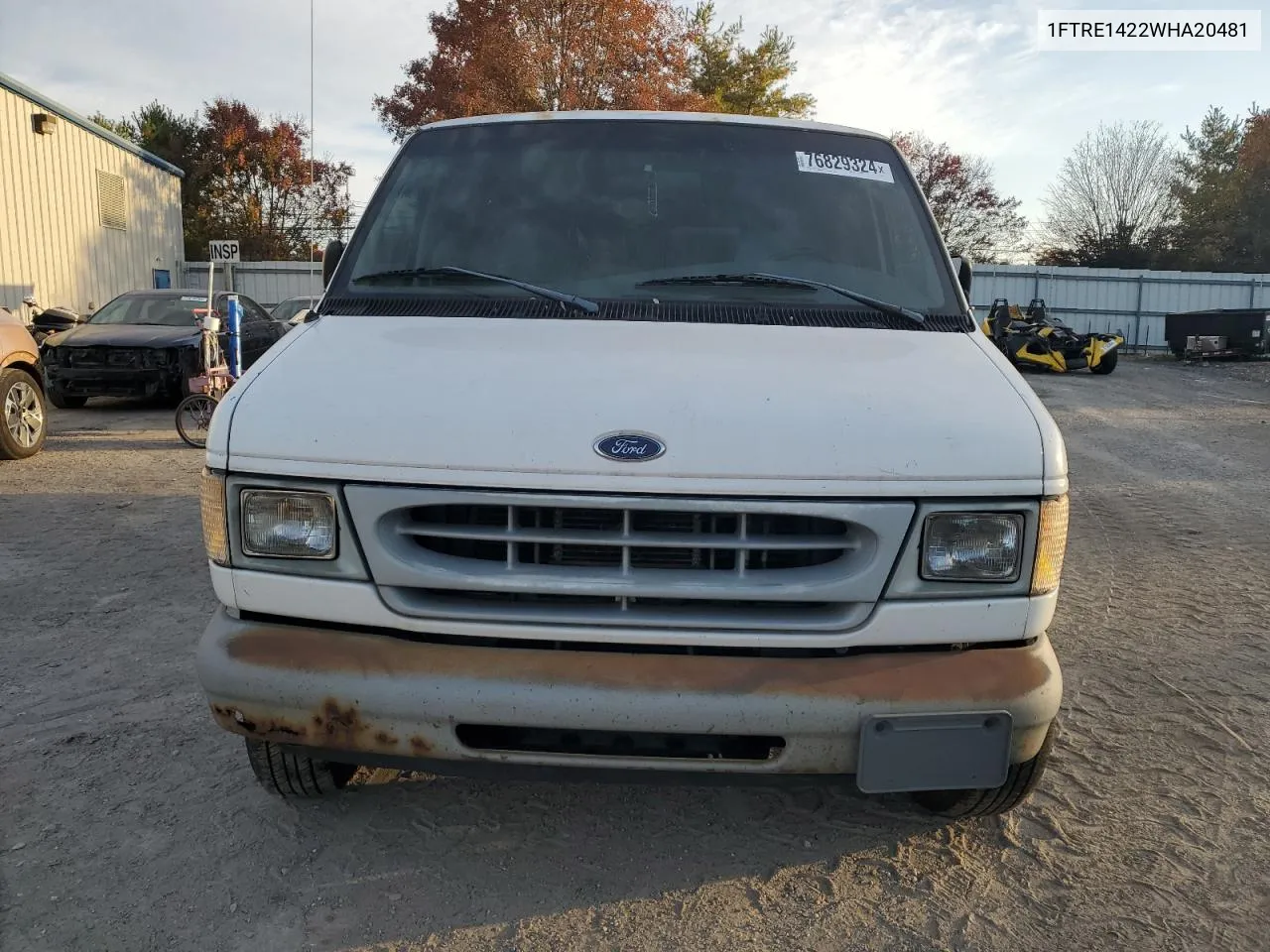 1998 Ford Econoline E150 Van VIN: 1FTRE1422WHA20481 Lot: 76829324