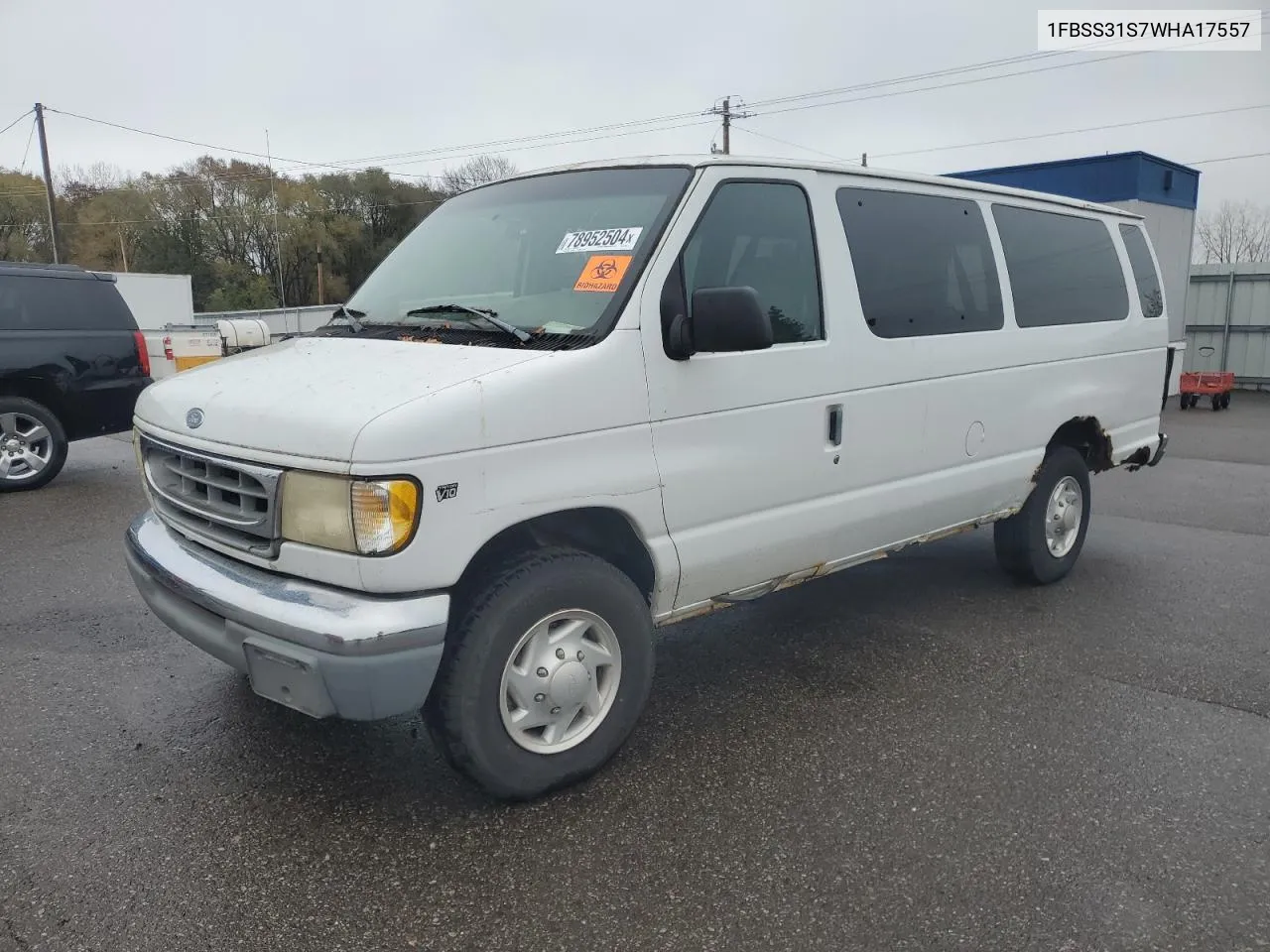 1998 Ford Econoline E350 Super Duty VIN: 1FBSS31S7WHA17557 Lot: 78952504