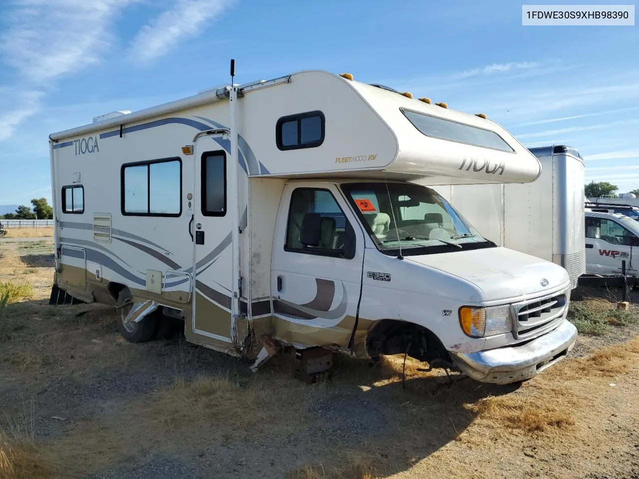 1999 Ford Econoline E350 Super Duty Cutaway Van Rv VIN: 1FDWE30S9XHB98390 Lot: 70337764