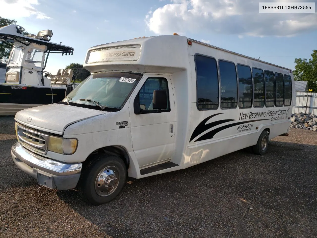 1999 Ford Econoline E350 Super Duty Wagon VIN: 1FBSS31L1XHB73555 Lot: 72317404