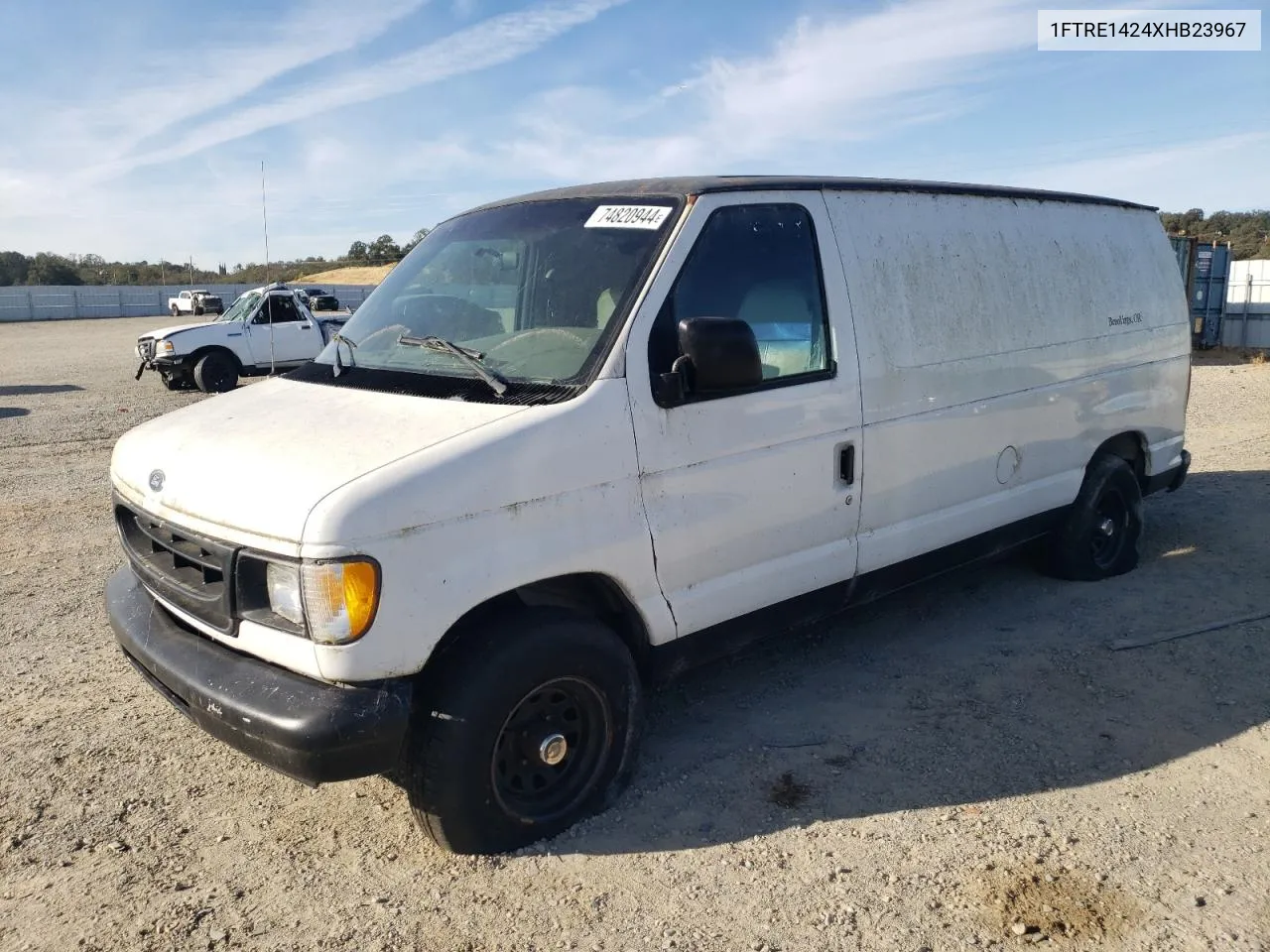 1999 Ford Econoline E150 Van VIN: 1FTRE1424XHB23967 Lot: 74820944