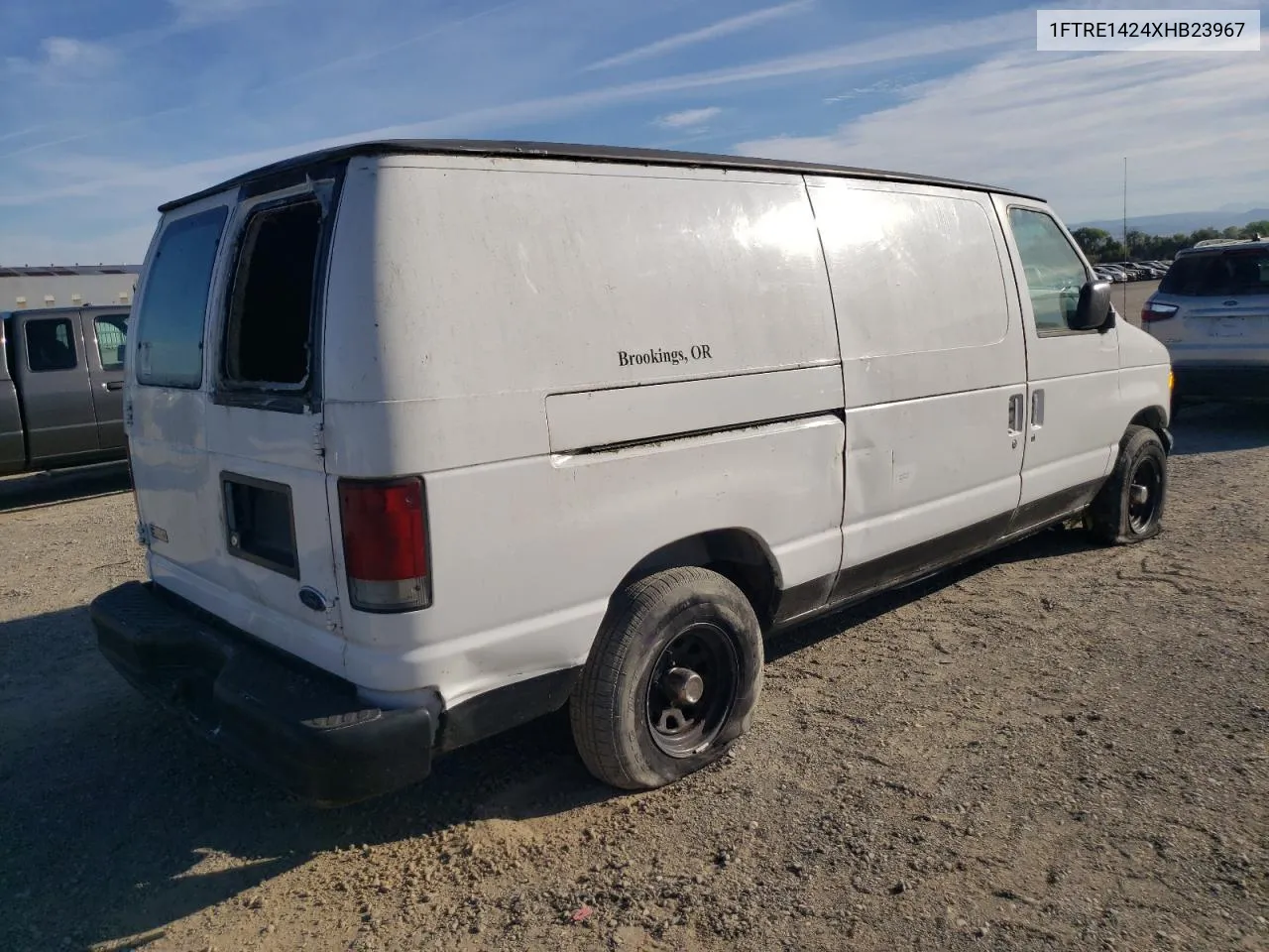 1999 Ford Econoline E150 Van VIN: 1FTRE1424XHB23967 Lot: 74820944