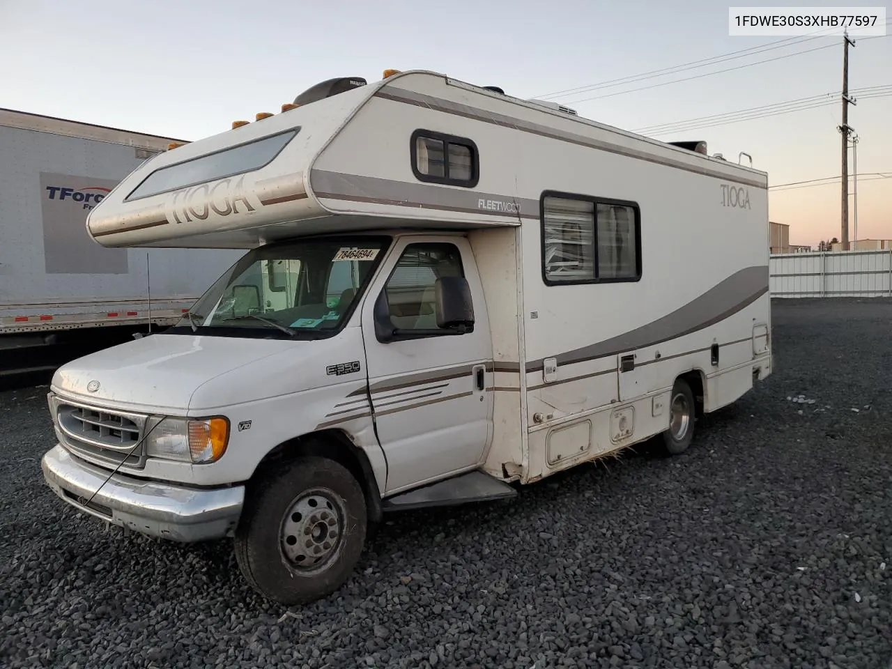 1999 Ford Econoline E350 Super Duty Cutaway Van Rv VIN: 1FDWE30S3XHB77597 Lot: 78464694