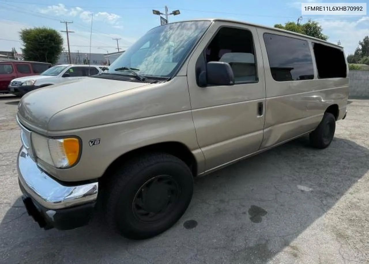 1999 Ford Econoline E150 Wagon VIN: 1FMRE11L6XHB70992 Lot: 78546004