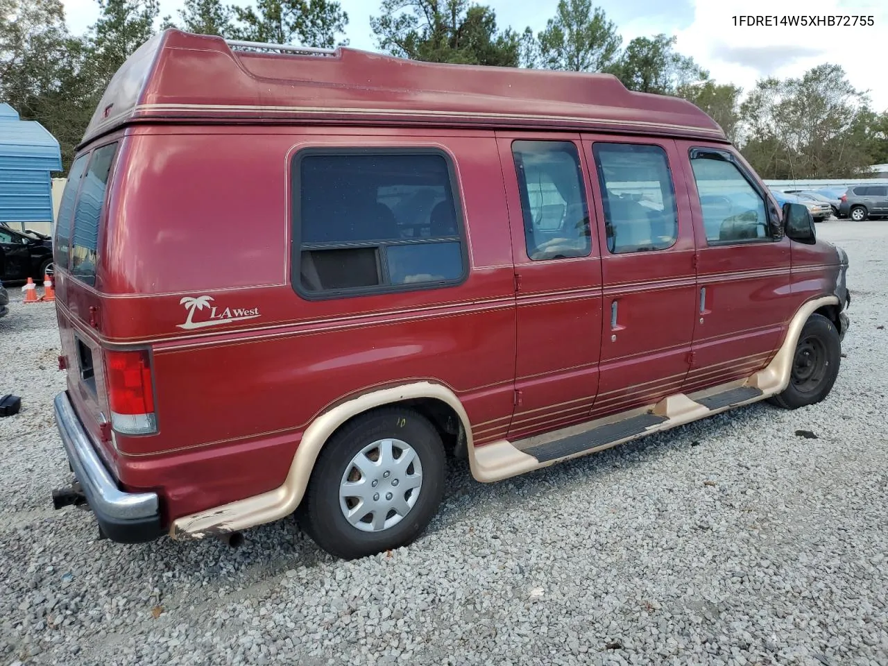 1999 Ford Econoline E150 Van VIN: 1FDRE14W5XHB72755 Lot: 78891634