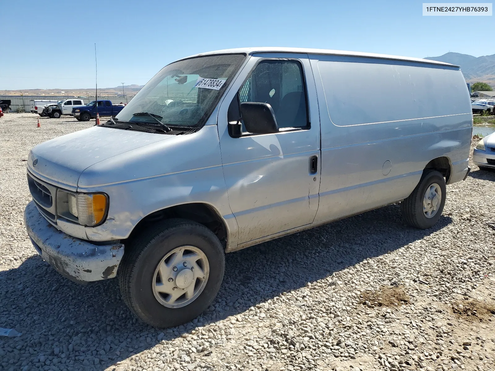 2000 Ford Econoline E250 Van VIN: 1FTNE2427YHB76393 Lot: 64876464