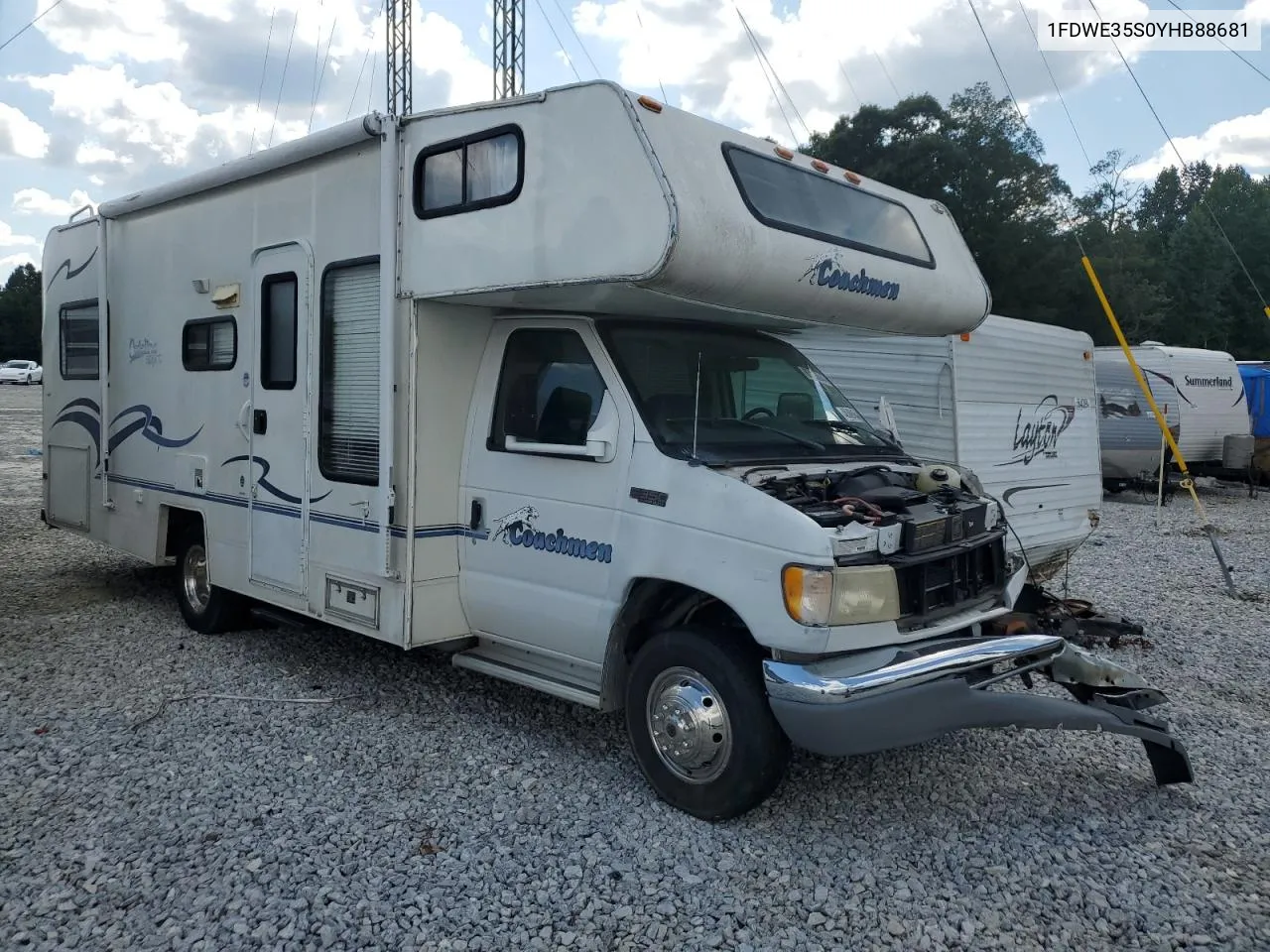 2000 Ford Econoline E350 Super Duty Cutaway Van VIN: 1FDWE35S0YHB88681 Lot: 67136044