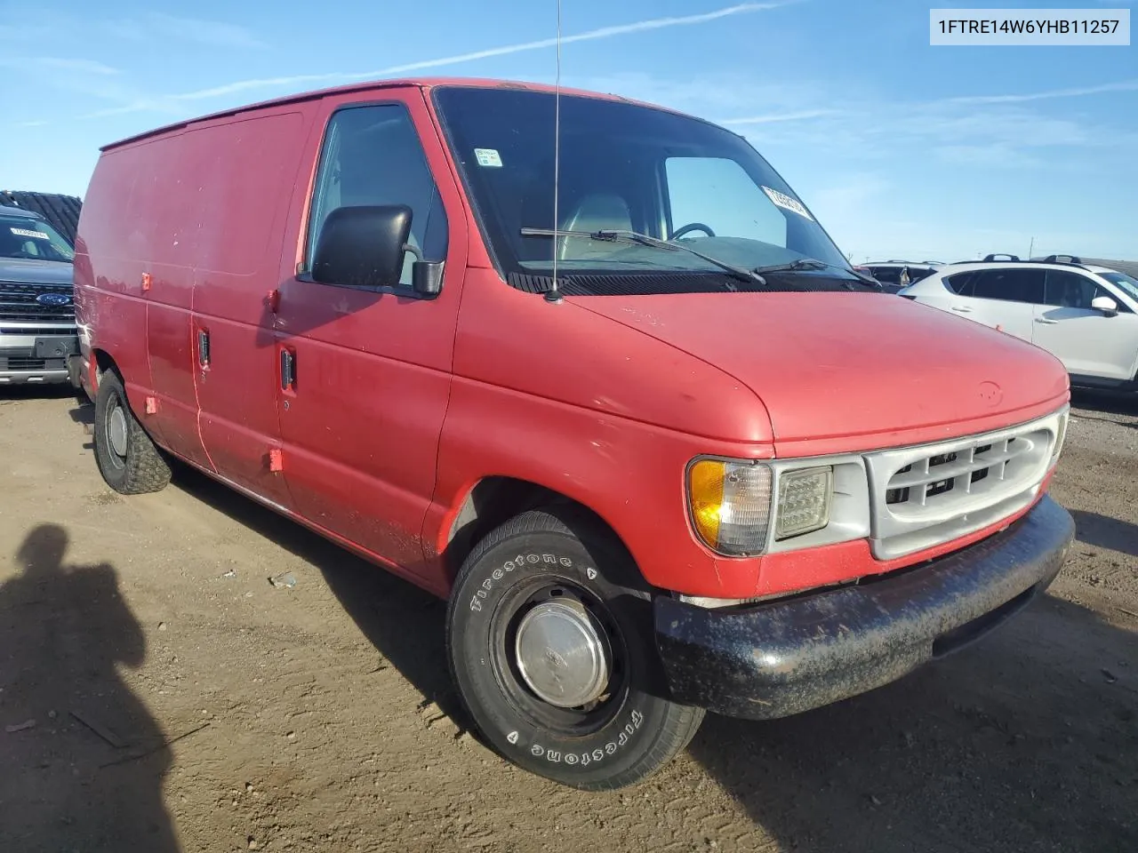 2000 Ford Econoline E150 Van VIN: 1FTRE14W6YHB11257 Lot: 72858124