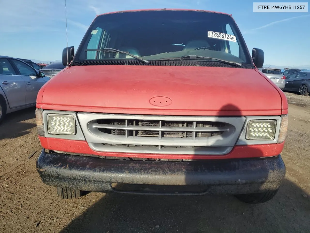 2000 Ford Econoline E150 Van VIN: 1FTRE14W6YHB11257 Lot: 72858124