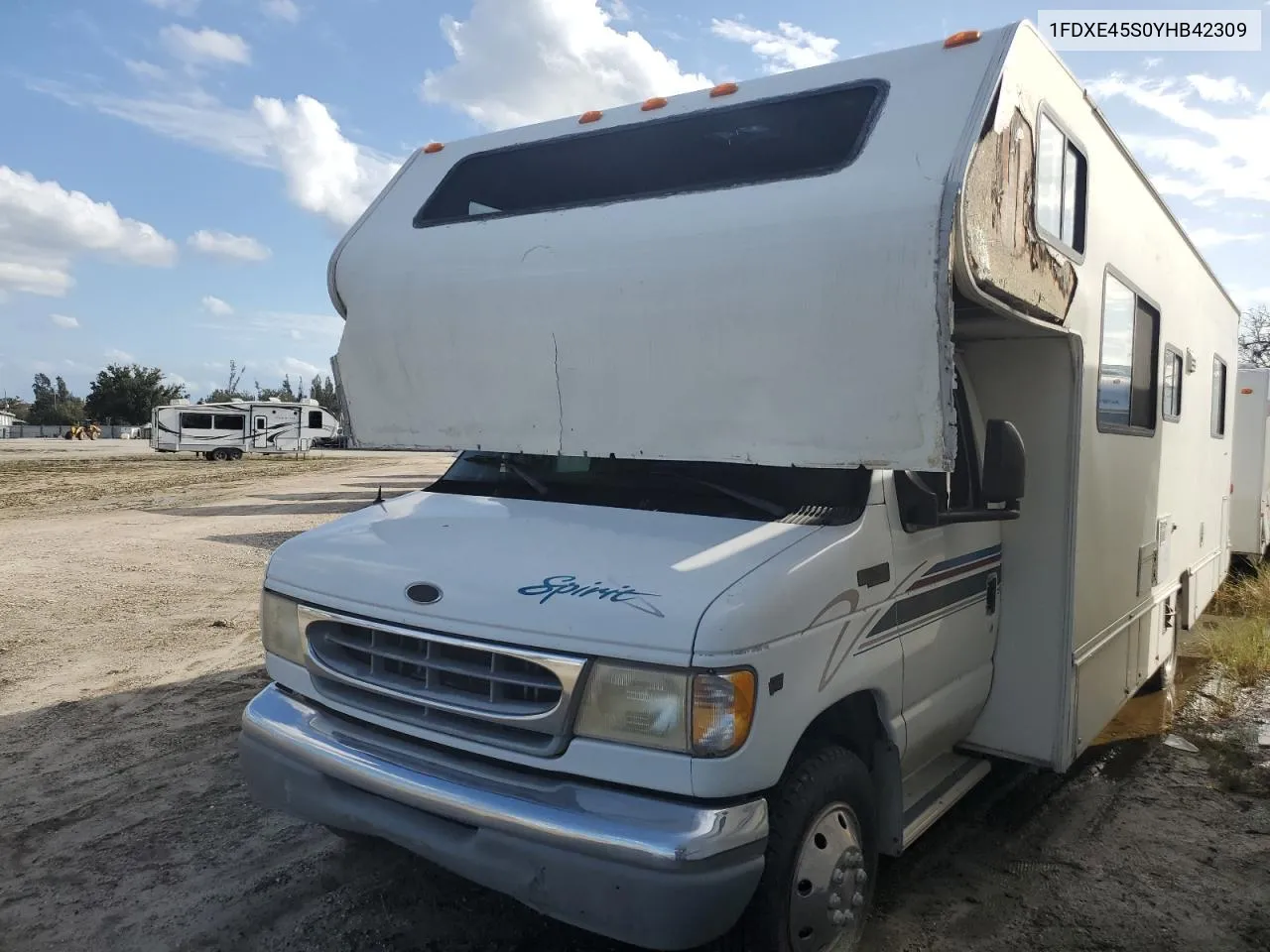 2000 Ford Econoline E450 Super Duty Cutaway Van VIN: 1FDXE45S0YHB42309 Lot: 73765974