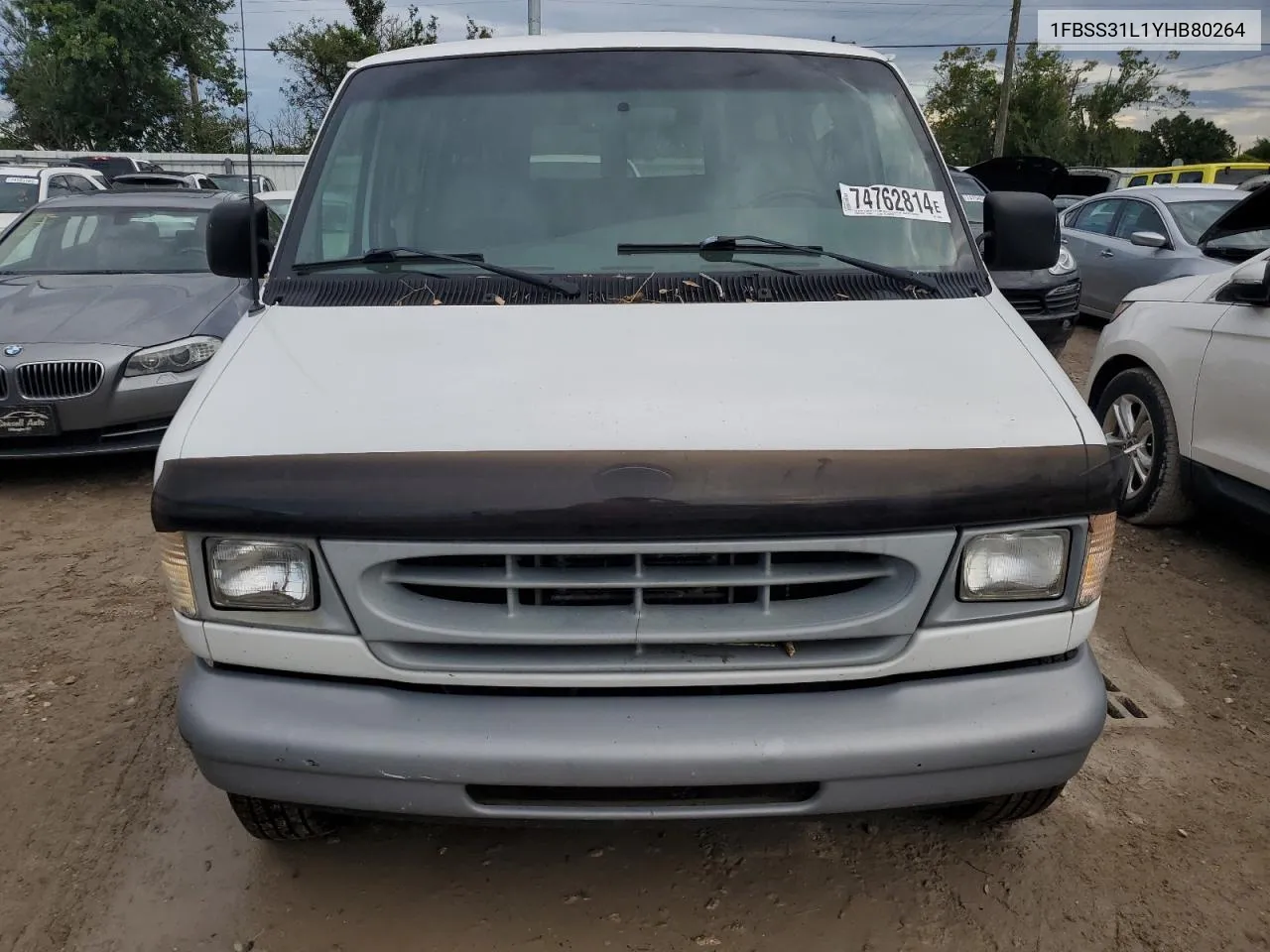 2000 Ford Econoline E350 Super Duty Wagon VIN: 1FBSS31L1YHB80264 Lot: 74762814