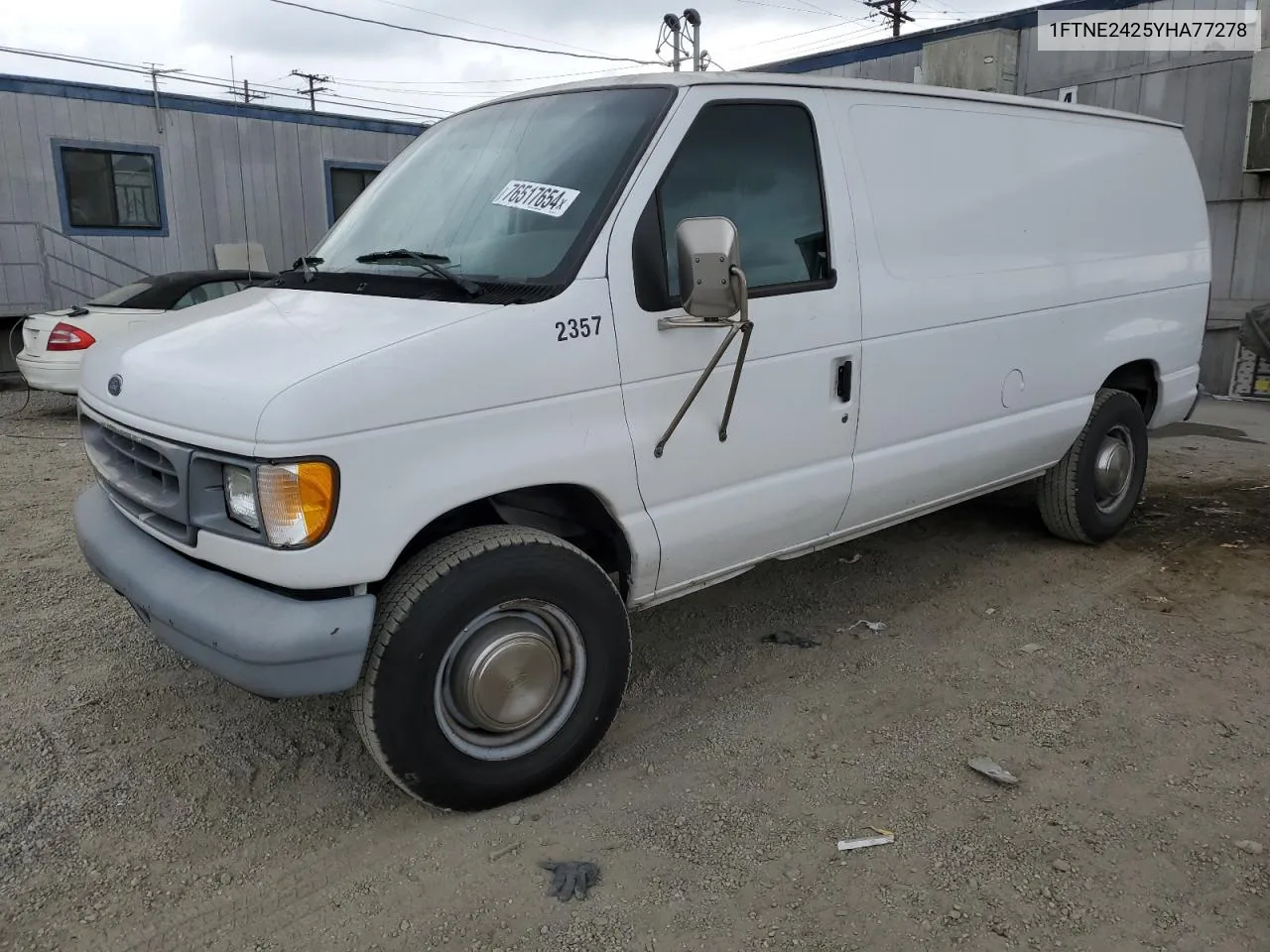 2000 Ford Econoline E250 Van VIN: 1FTNE2425YHA77278 Lot: 76517654