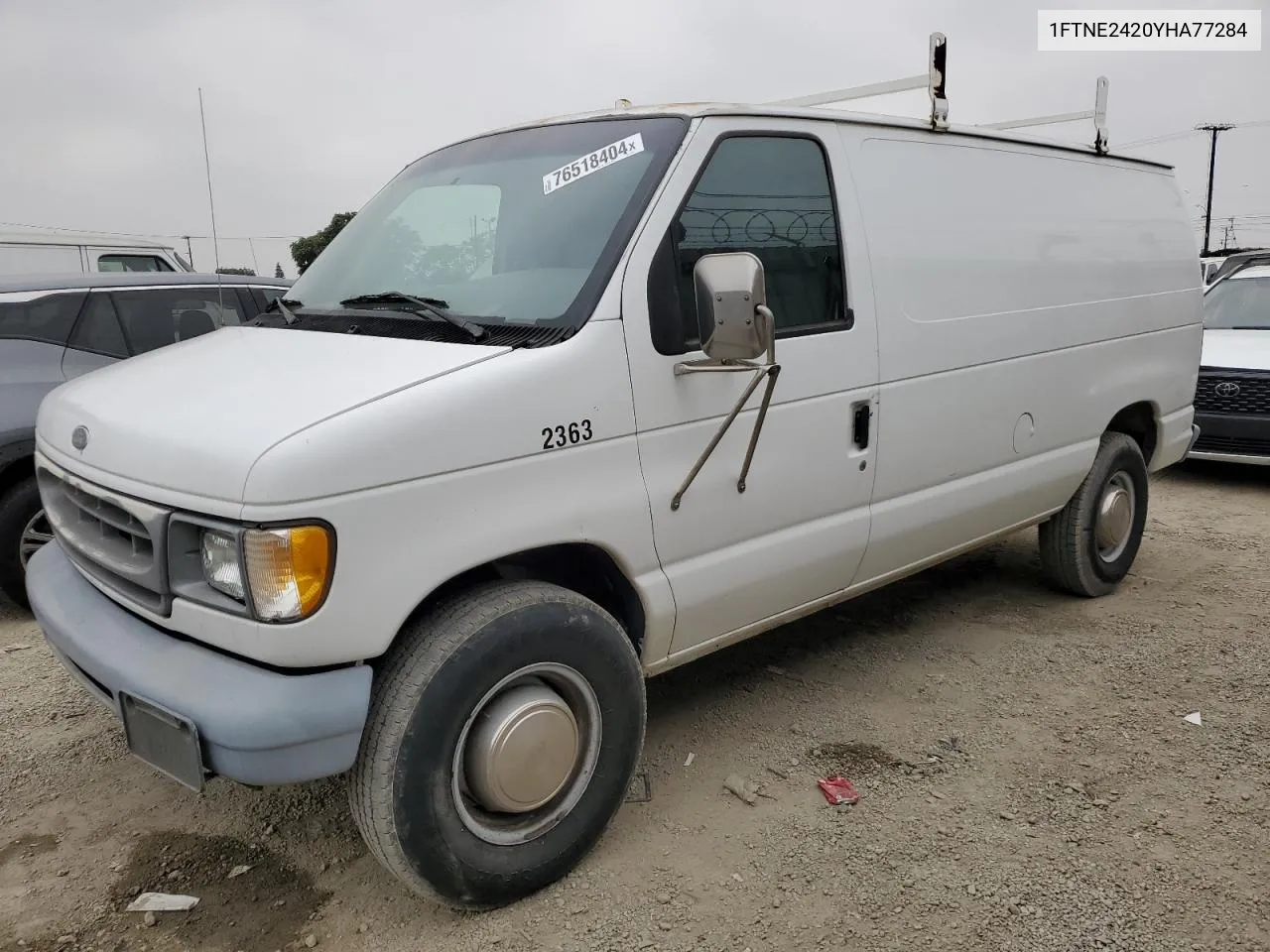 2000 Ford Econoline E250 Van VIN: 1FTNE2420YHA77284 Lot: 76518404