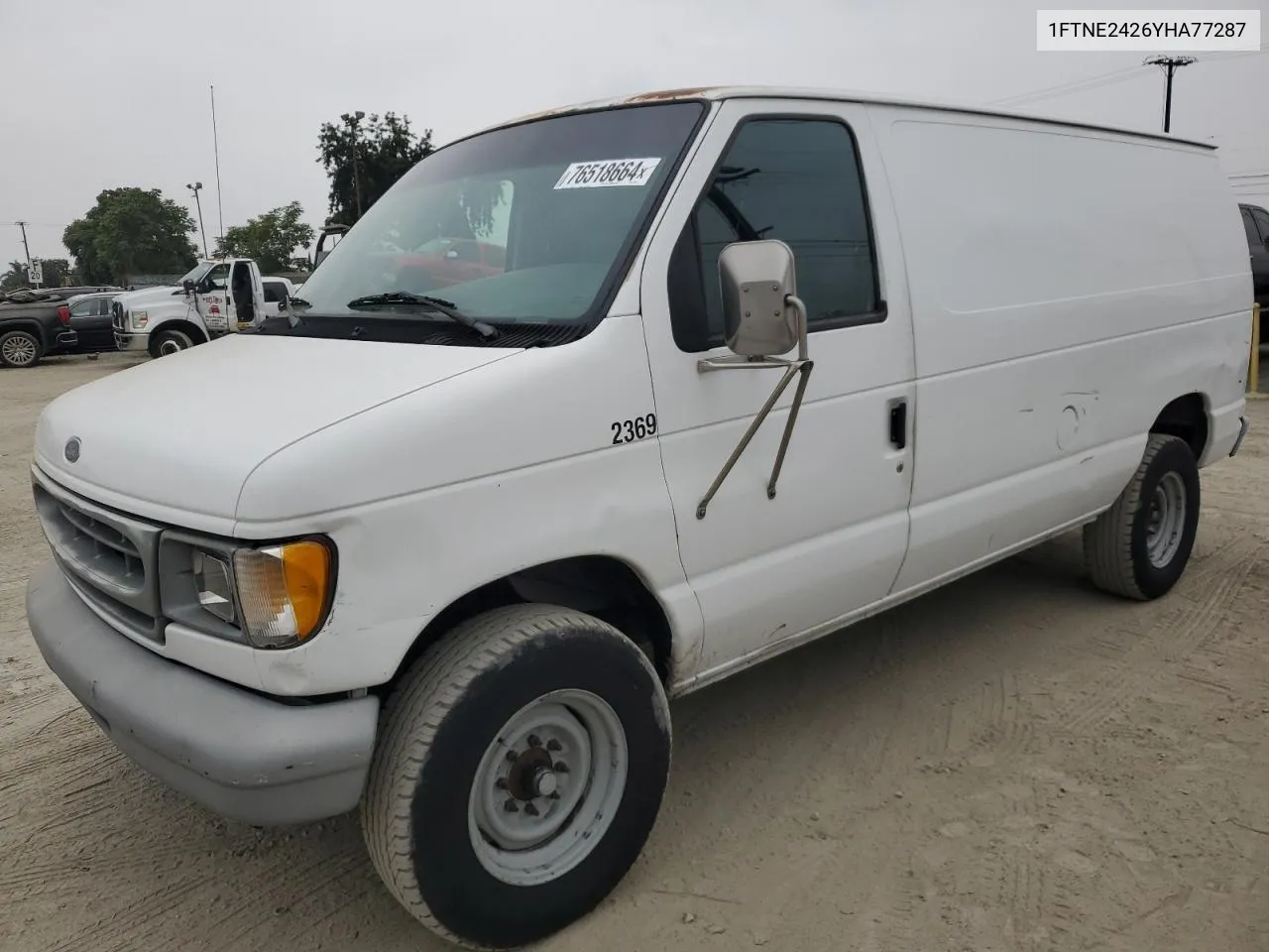 2000 Ford Econoline E250 Van VIN: 1FTNE2426YHA77287 Lot: 76518664